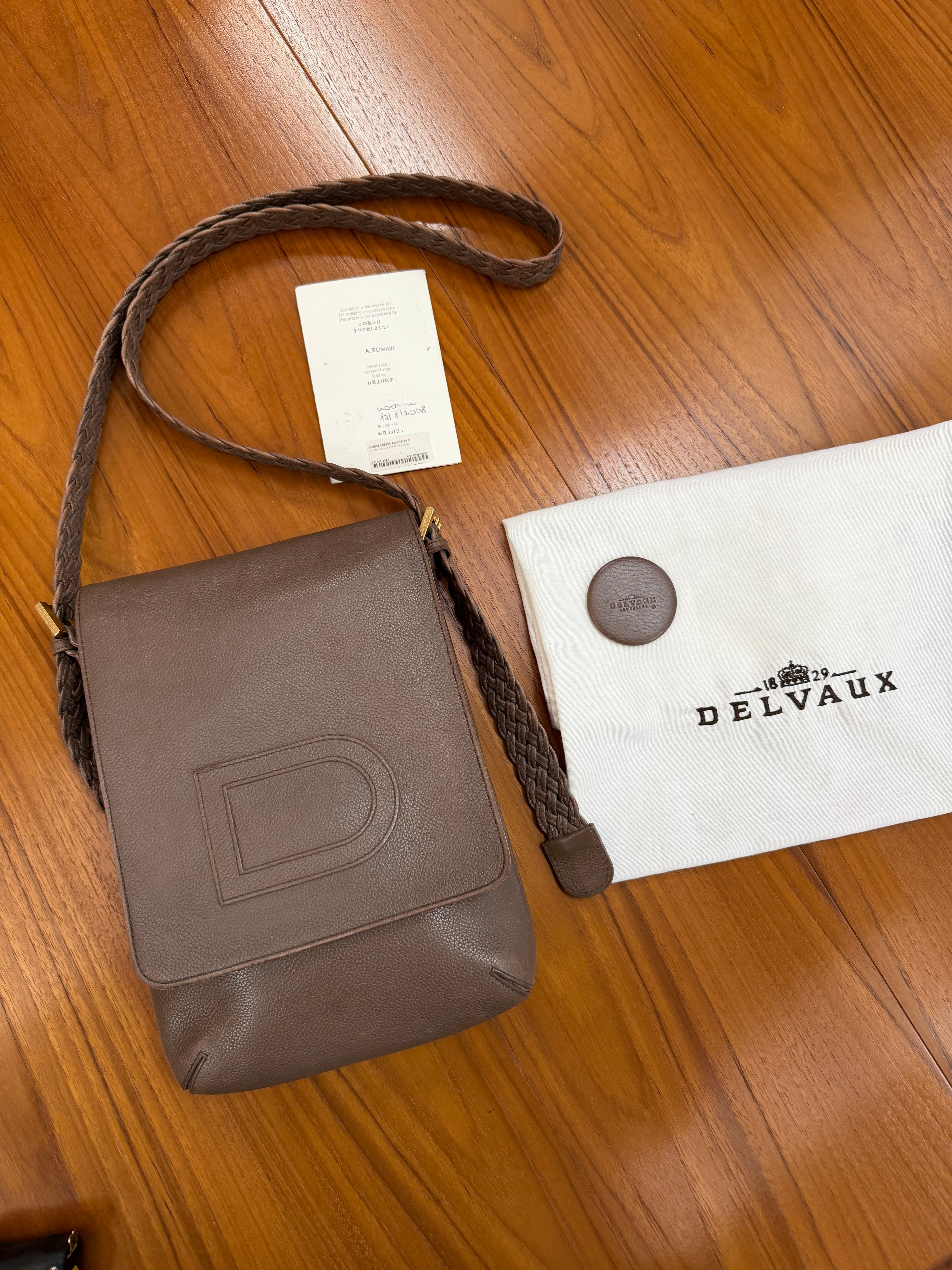Delvaux Louise Tressé Baudrier PM | Troc Leuven