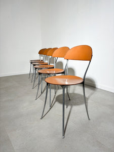 Set of six “Tonietta” Chairs by Enzo Mari for Zanotta