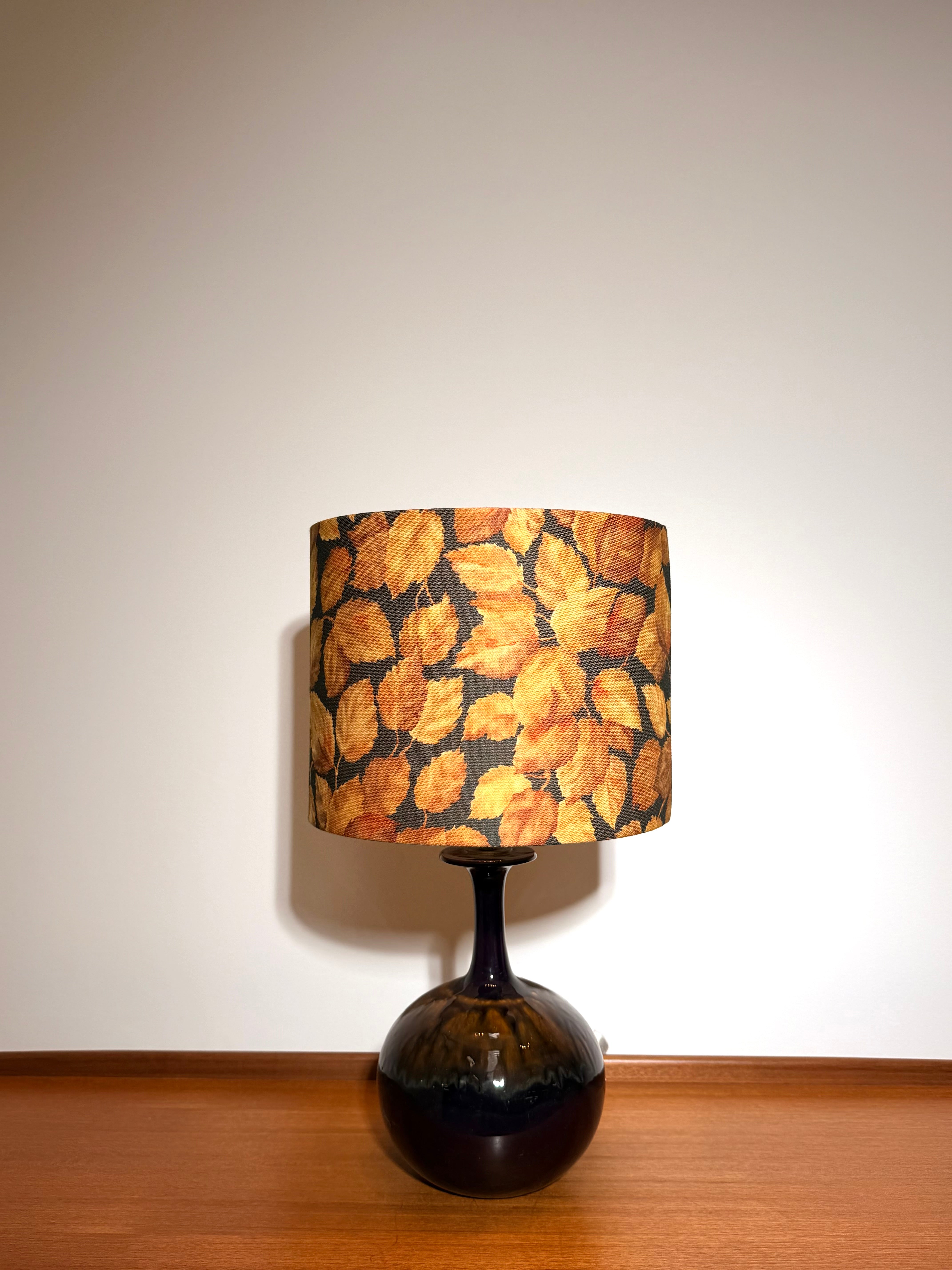 Rosenthal Studio-Line Vintage Table Lamp with Original Autumn Leaf Shade