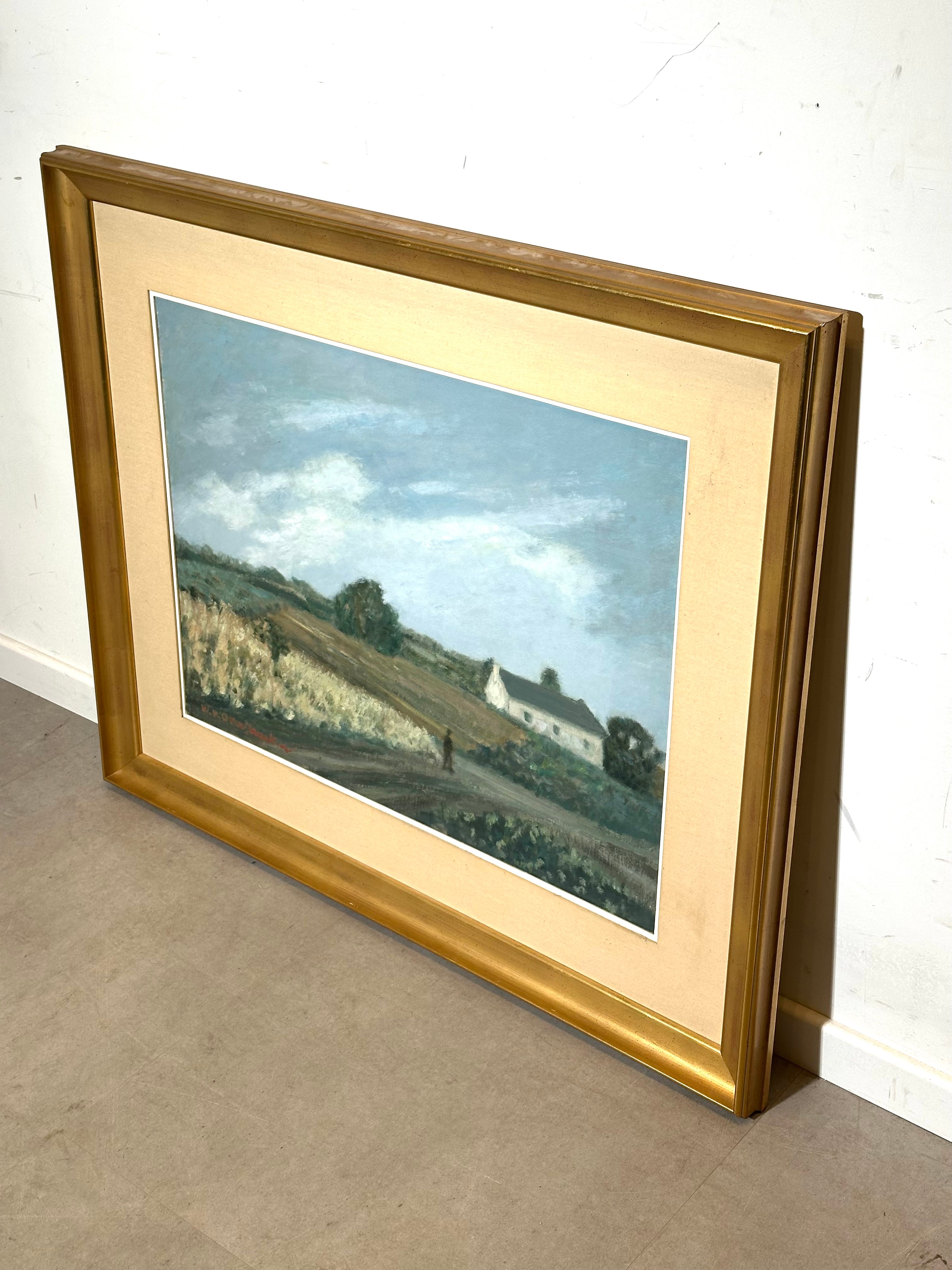 Original landscape painting by War Van Overstraete
