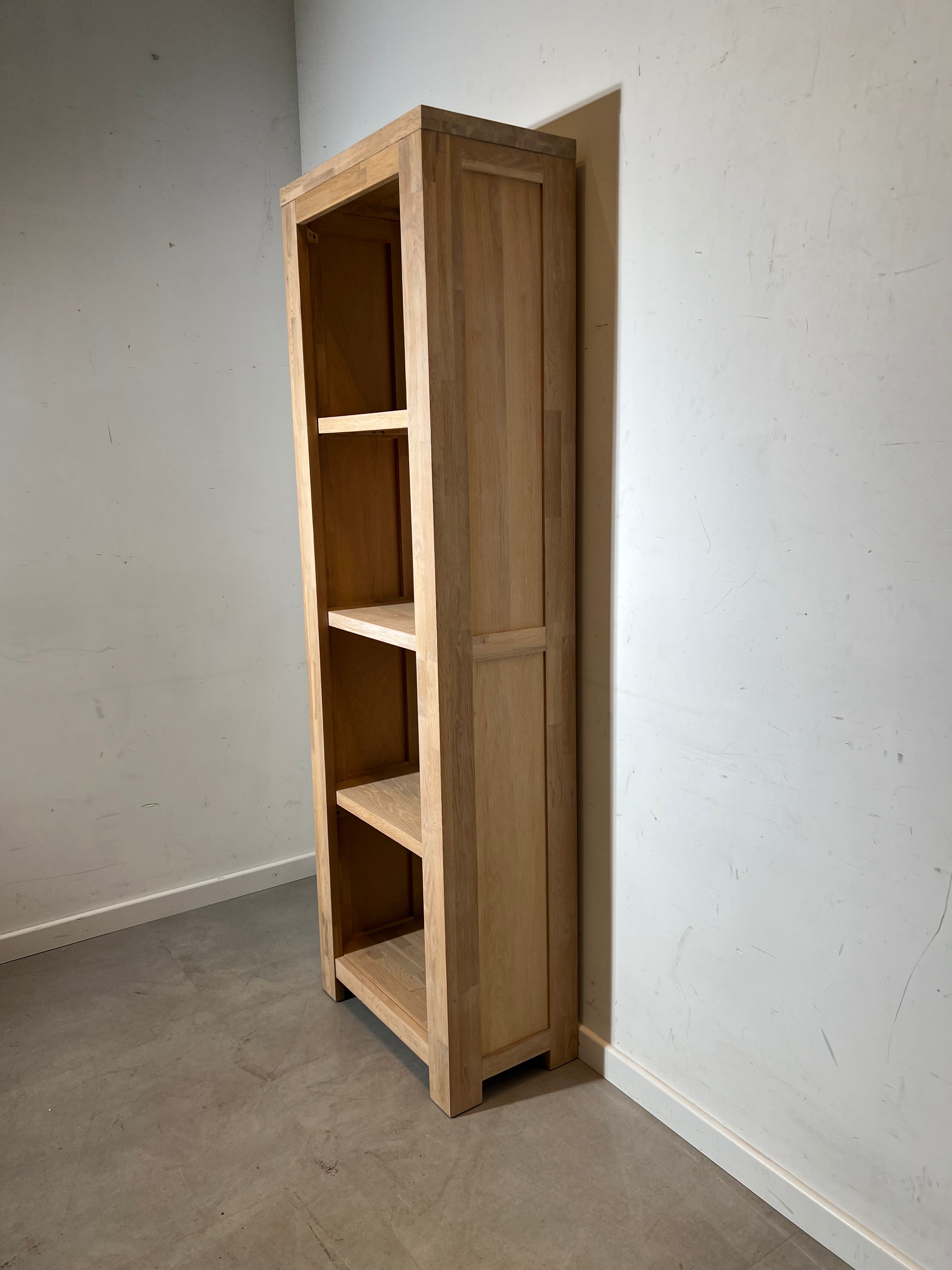 Solid Oak Open Bookcase