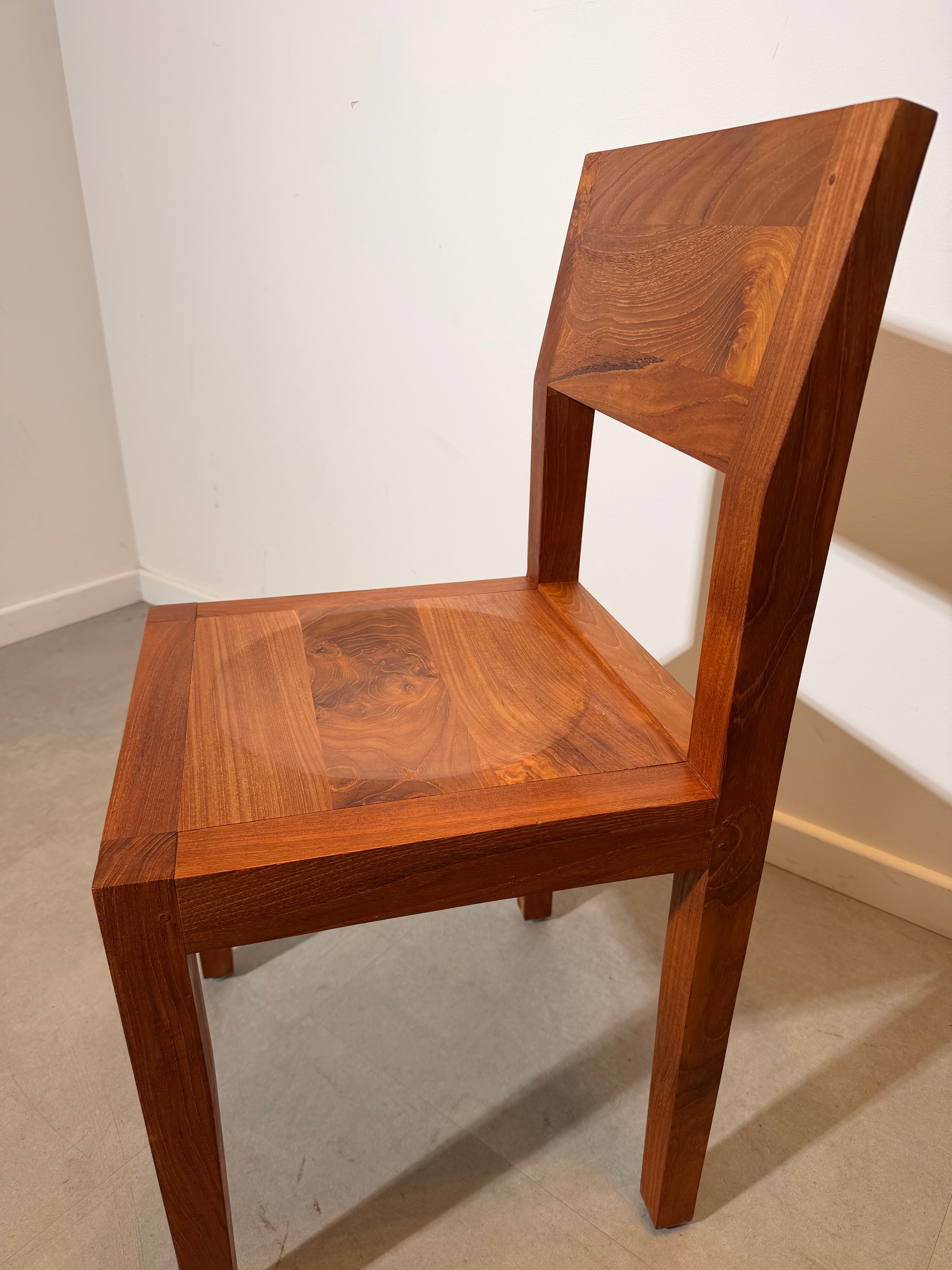 Solid Teak Dining Chairs – Set of 6