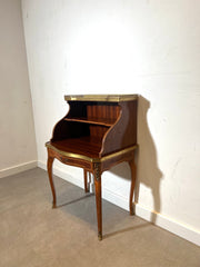 Antique French Louis XV style mahogany side table