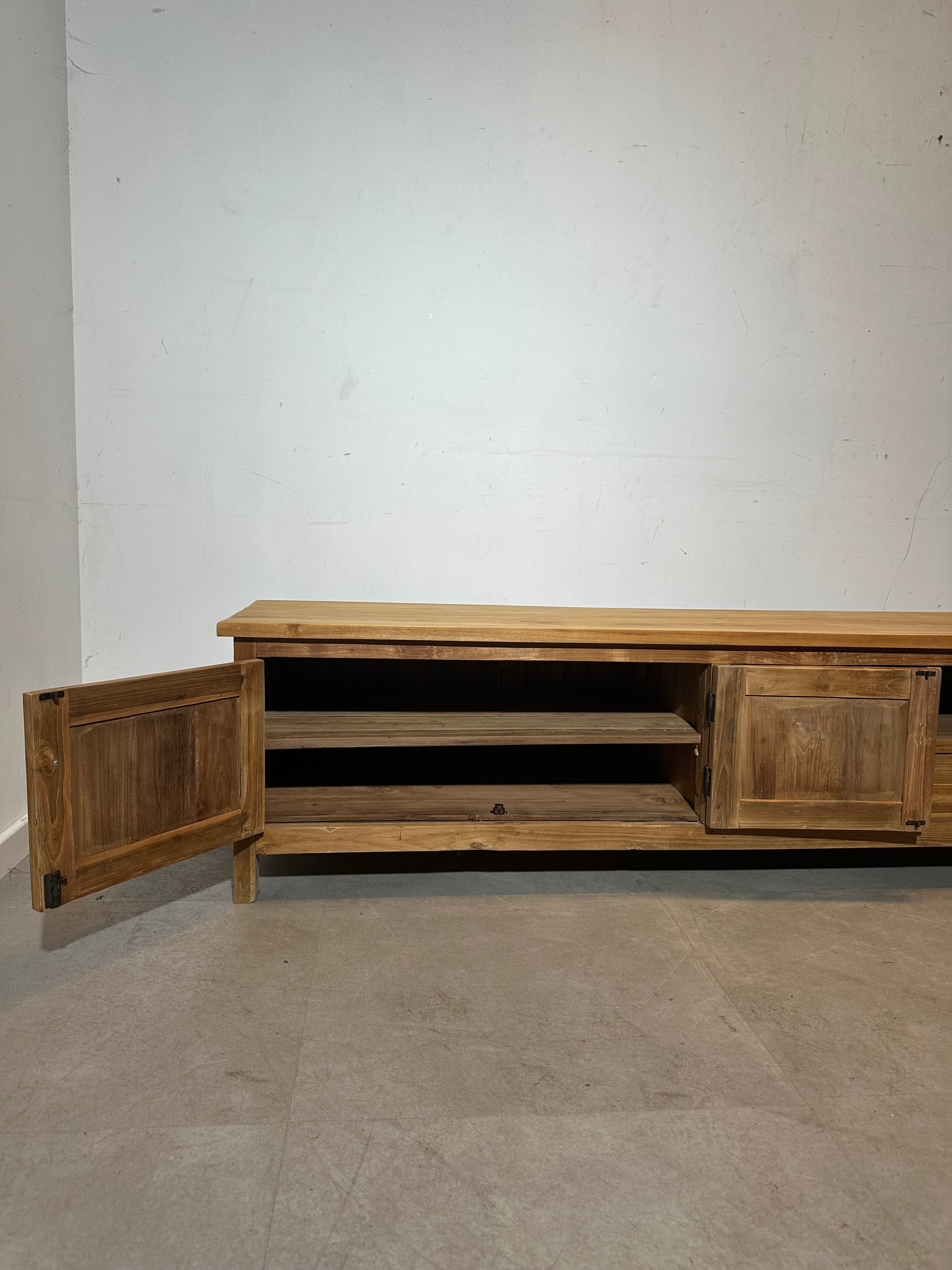 Solid Teak TV Cabinet