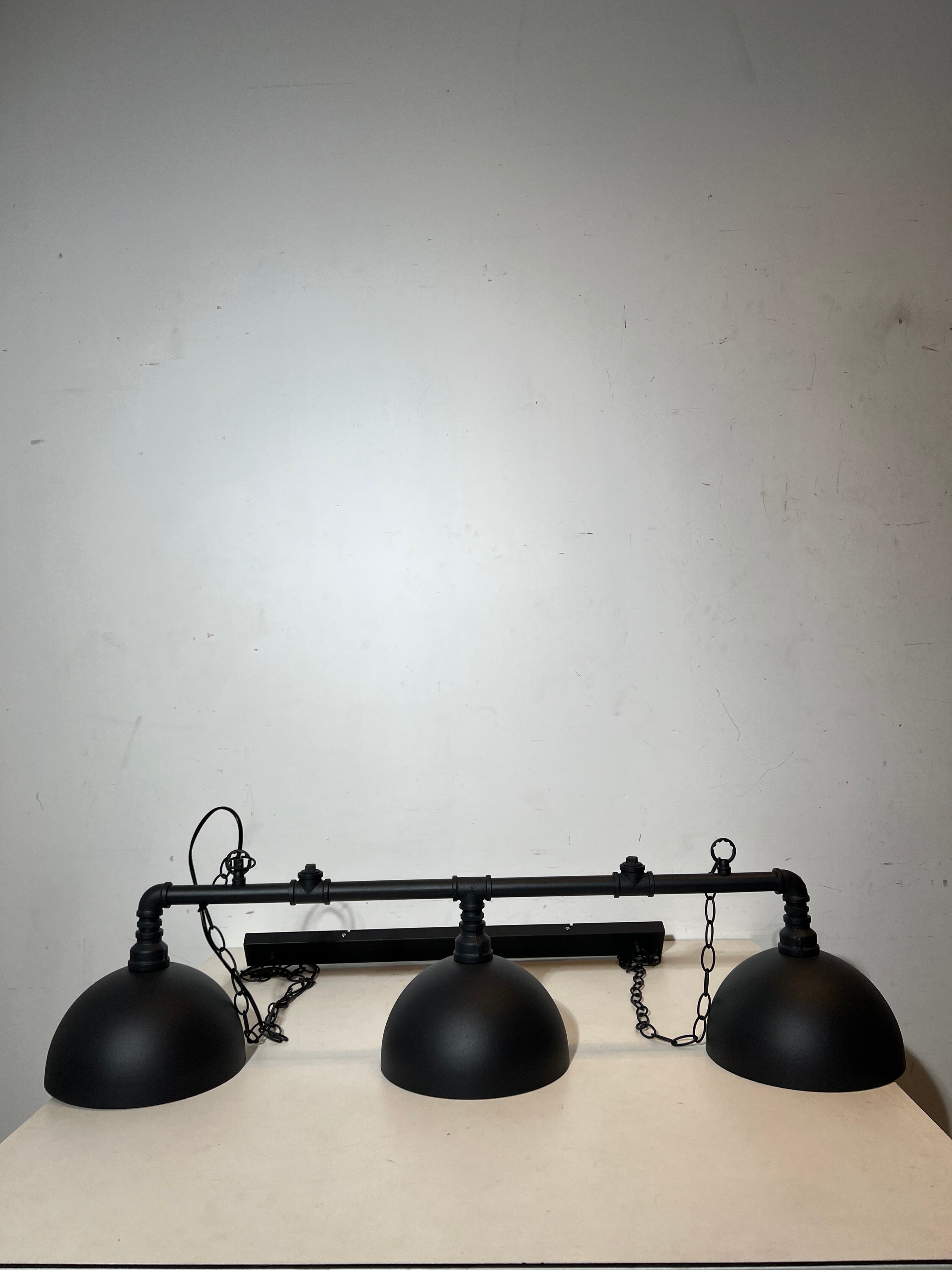 Industrial 3-Light Pipe Pendant Lamp