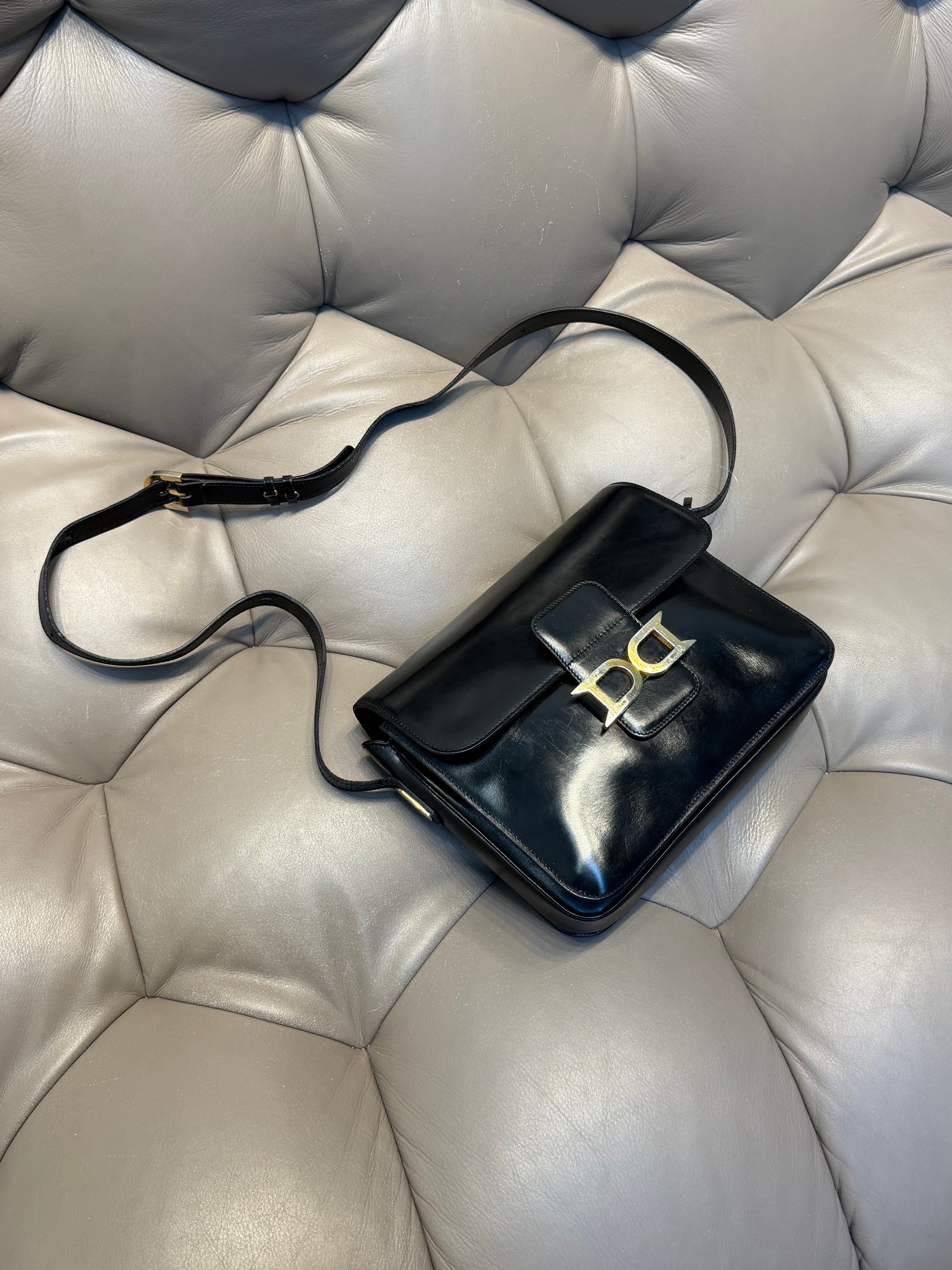 Vintage Delvaux Bourgogne Bag Black