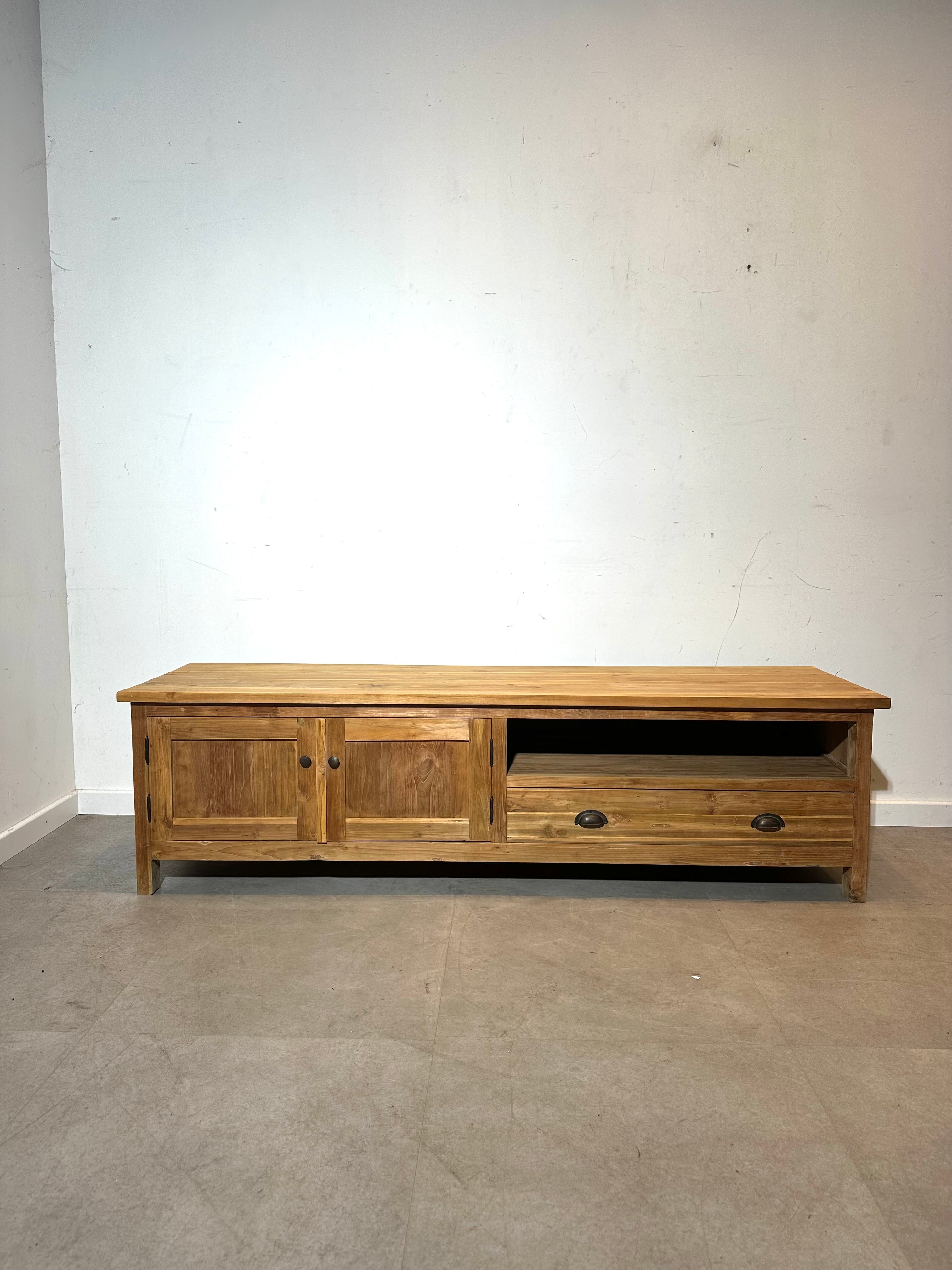 Solid Teak TV Cabinet