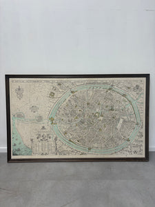 Antique city plan “Bruges”