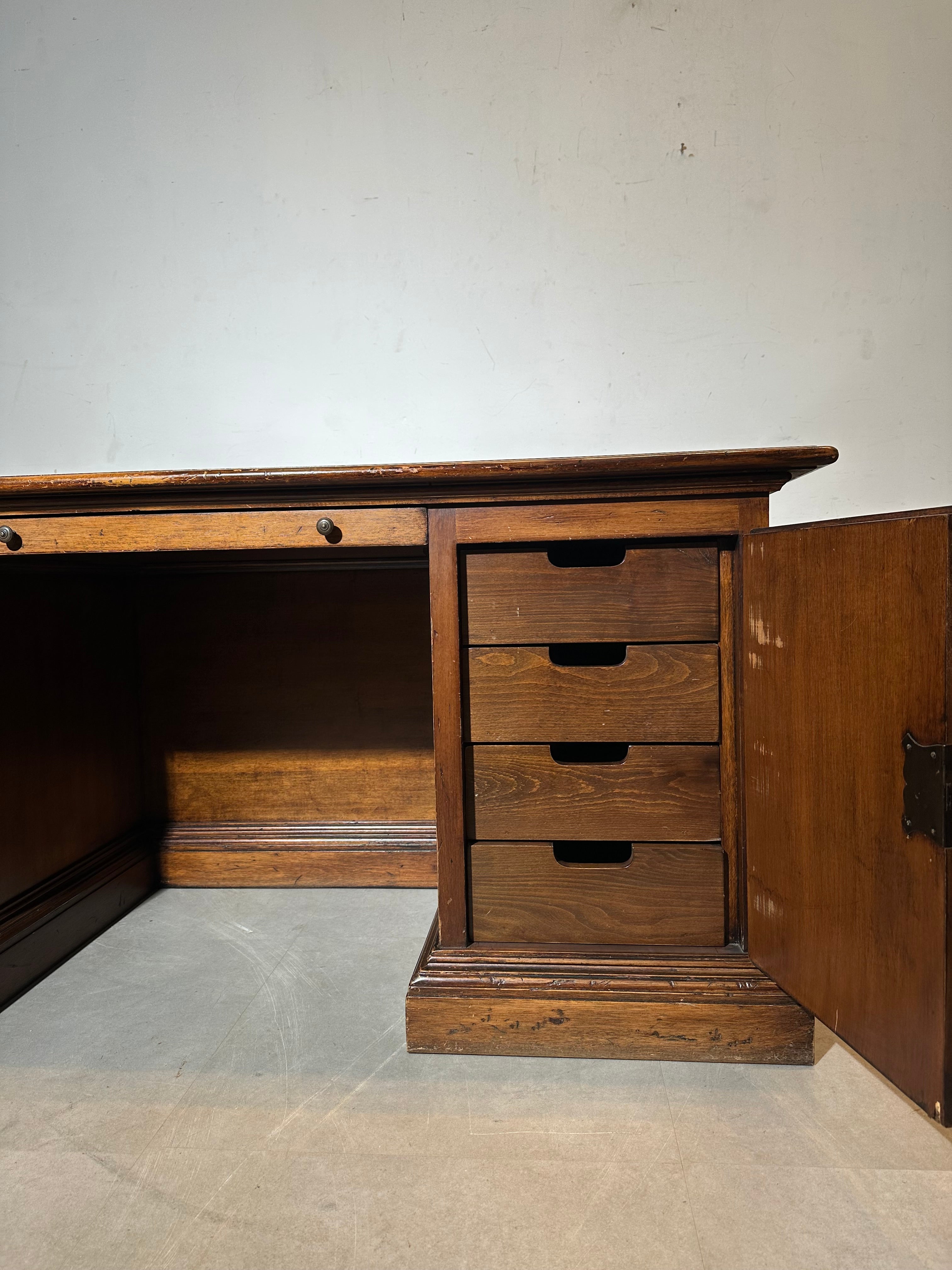 Antique Wooden Executive Desk