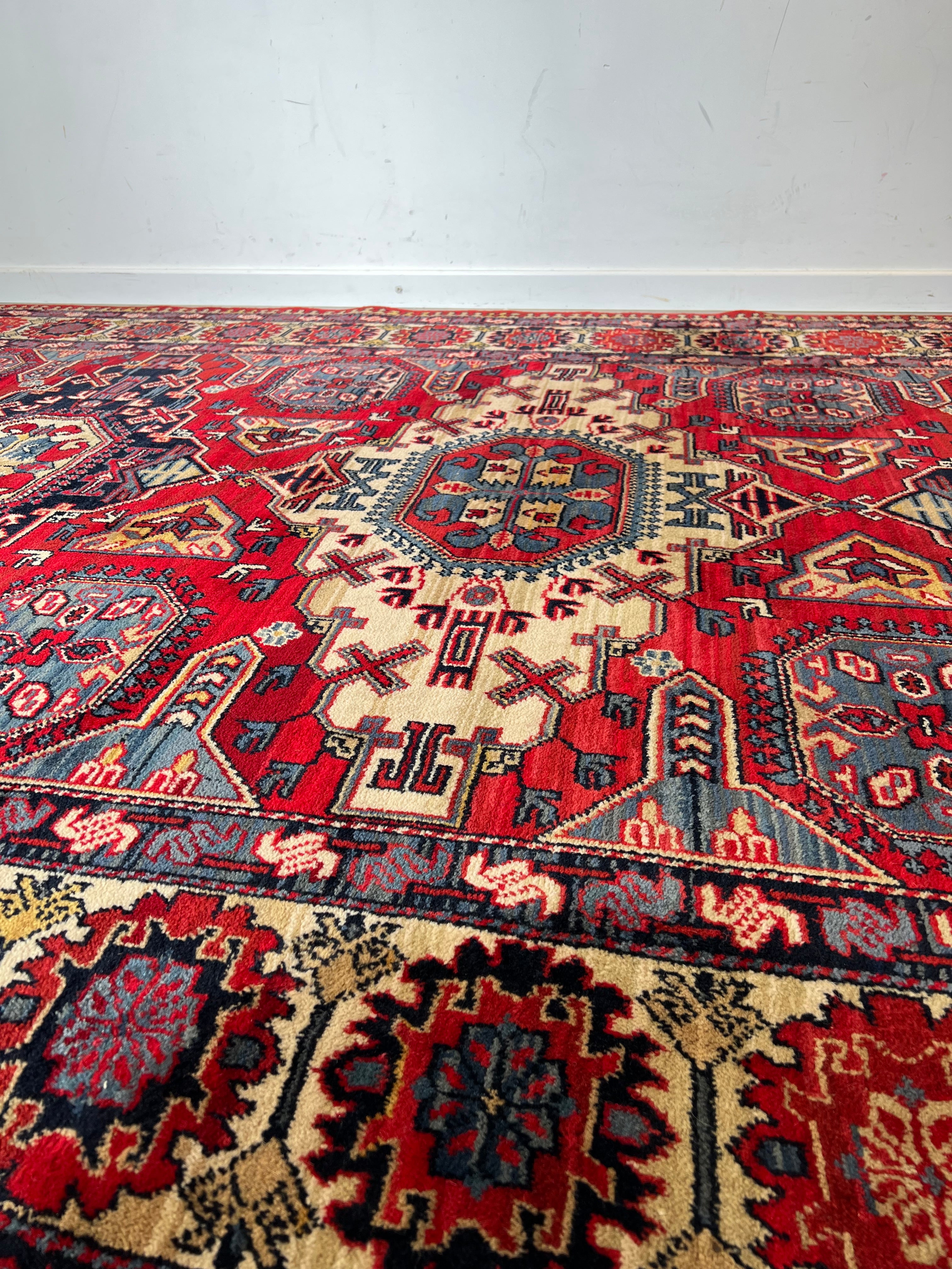 Vintage Kadjar Rug "Louis De Poortere"