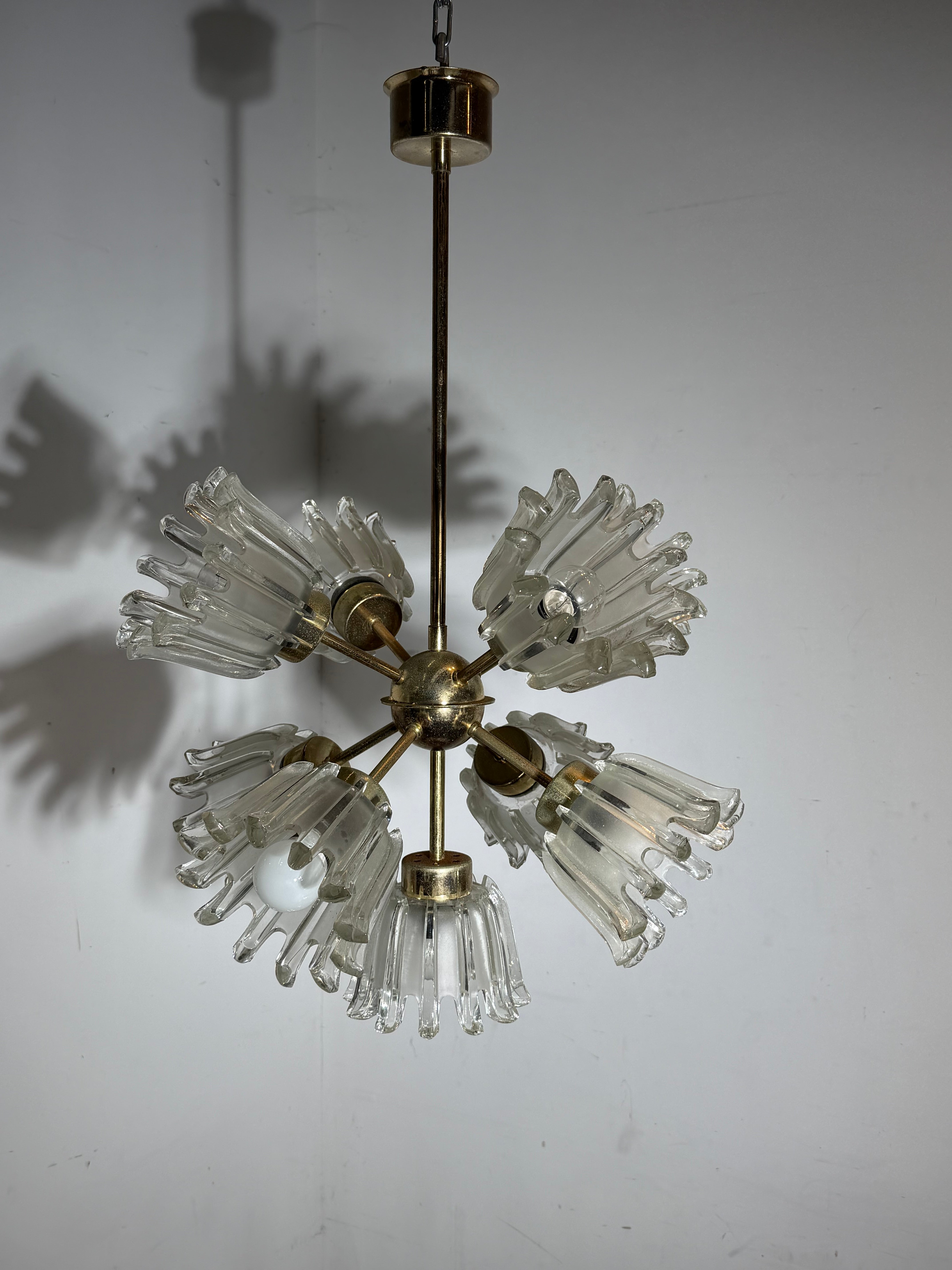 Vintage Pendant Lamp by Leclaire & Schaffer