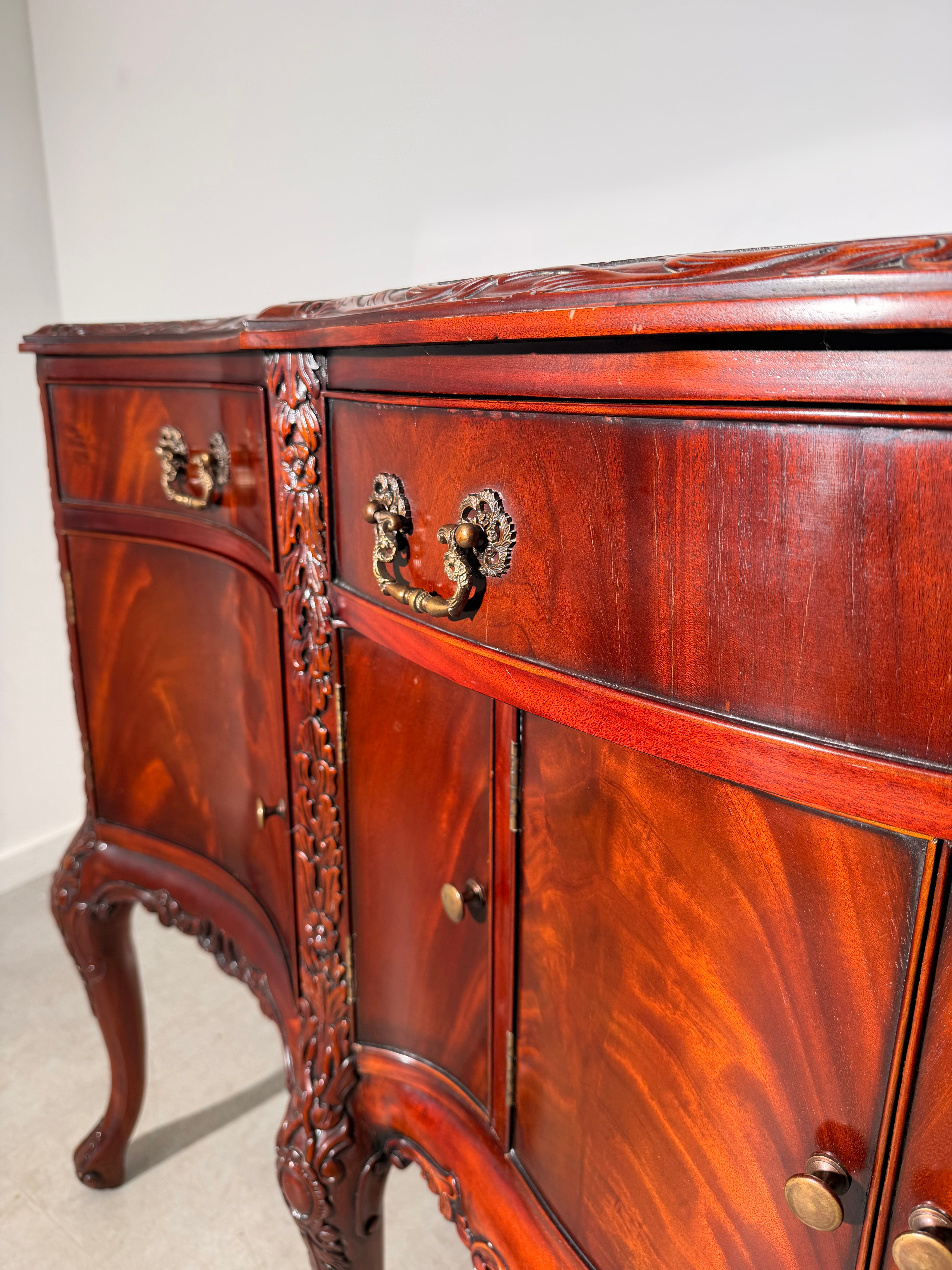 Antique Louis XV Style Mahogany Sideboard