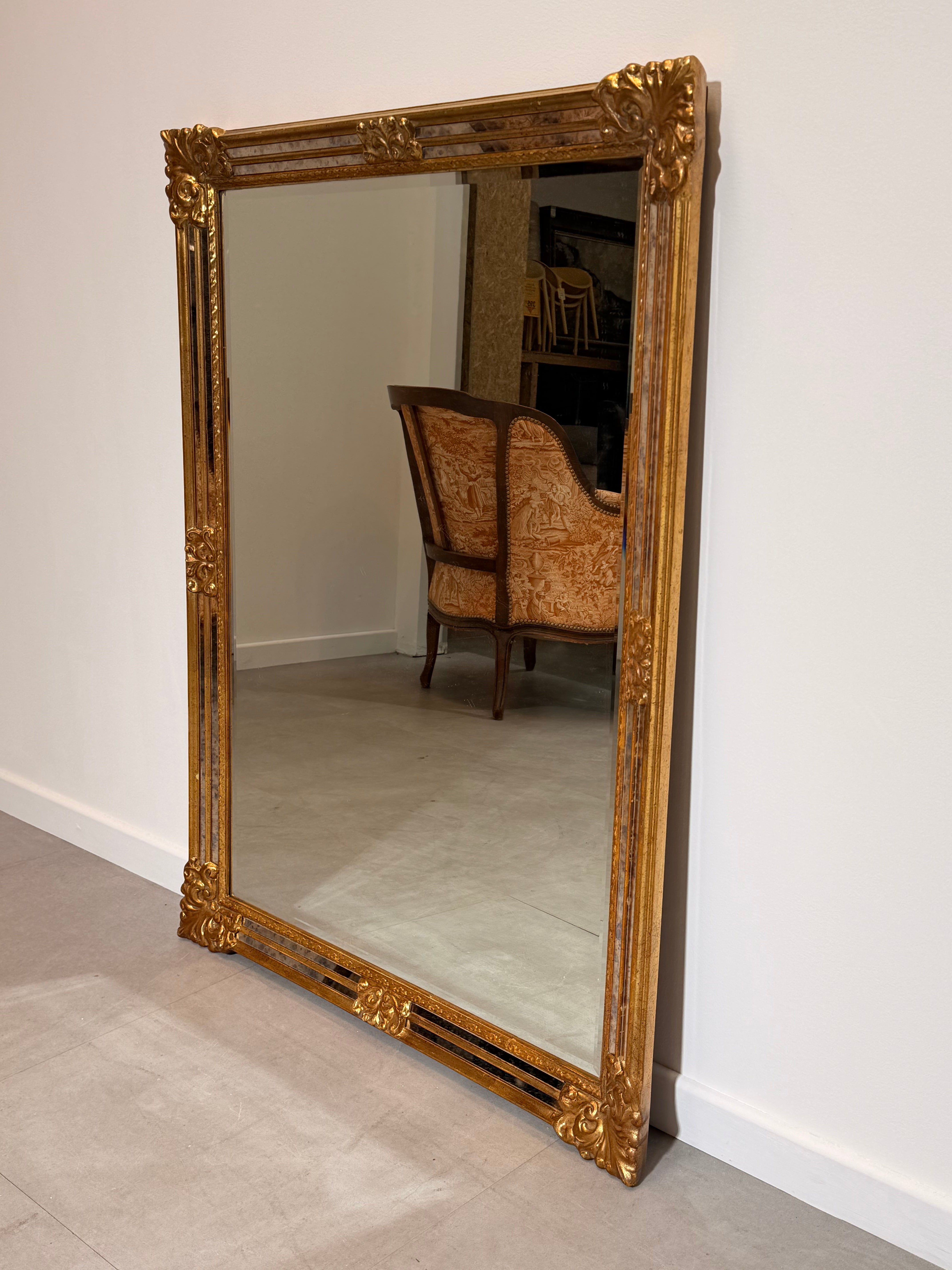 Vintage Deknudt Gilded Wall Mirror