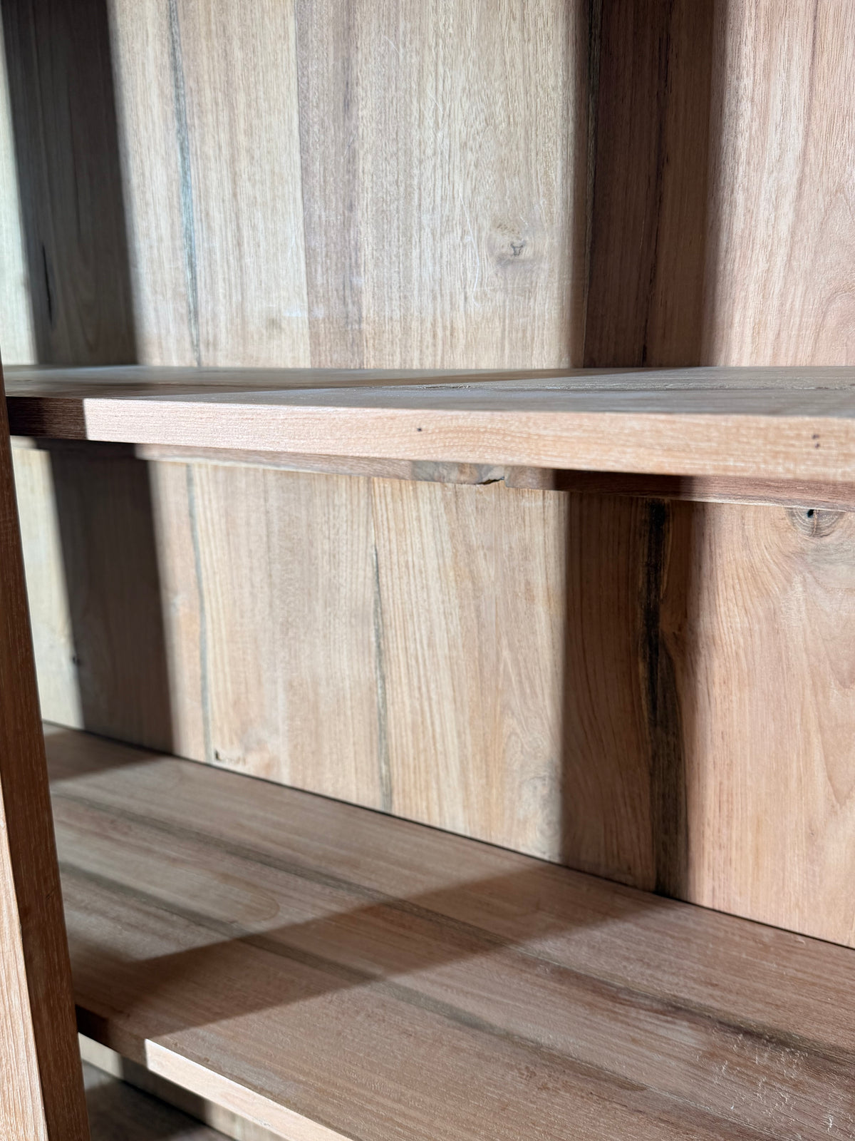 Large Teak Display & Storage Cabinet