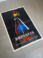 Leo Marfurt – Brussels Universal Exhibition 1958 (Expo 58) Poster – 120 x 78 cm