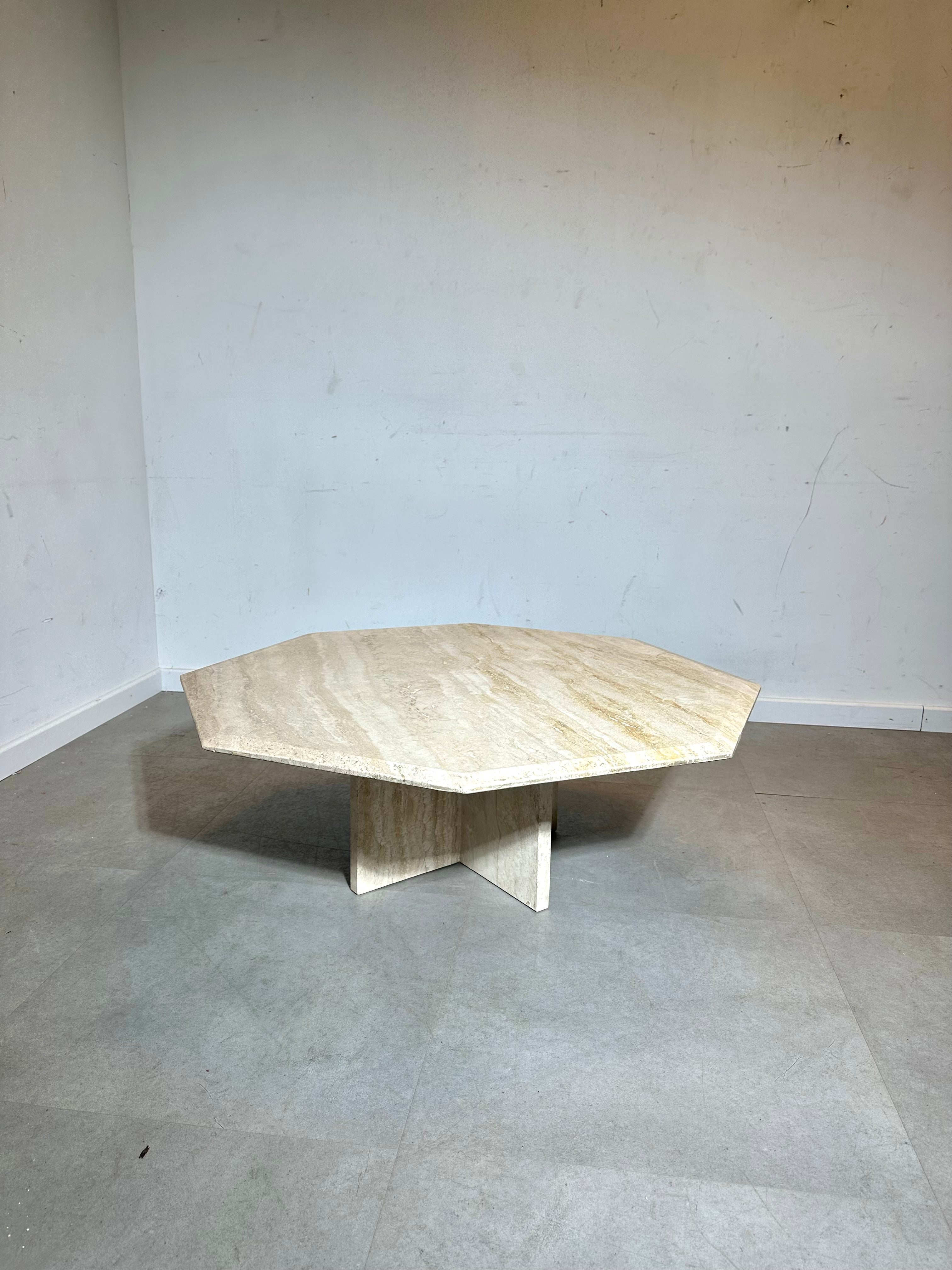 Vintage Octagonal Travertine