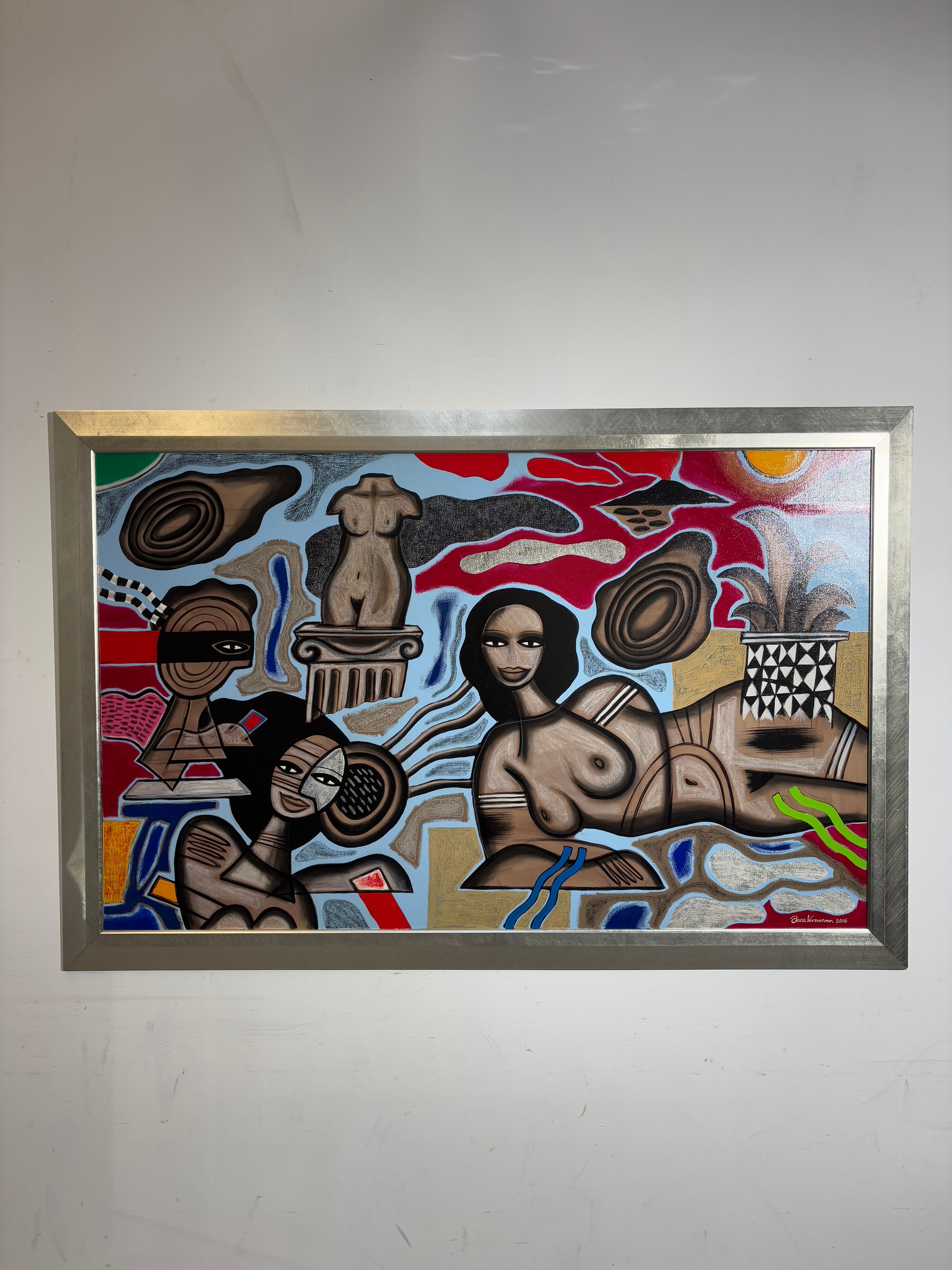 Hedendaagse abstracte compositie van Jesse Vermeeren