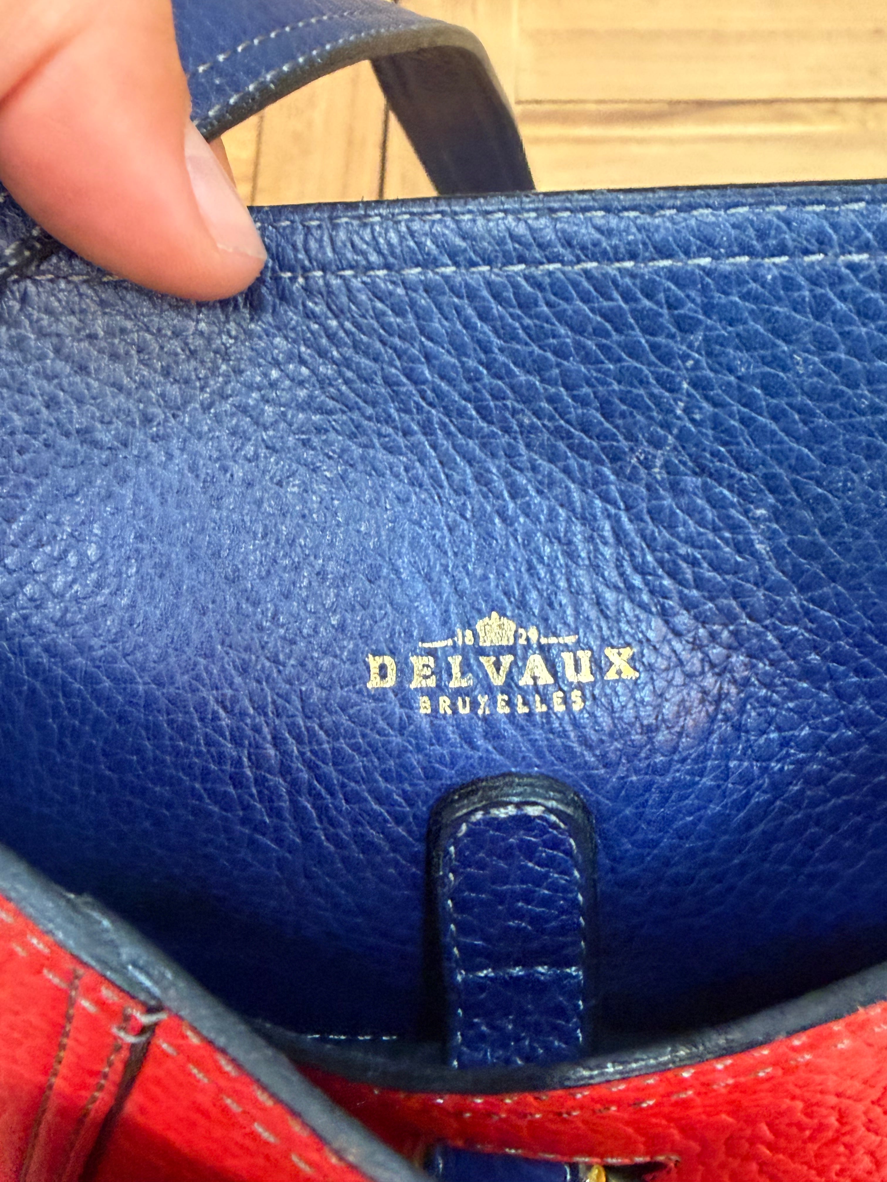 Delvaux Faust Toile de Cuir Handbag – 39 x 34 cm