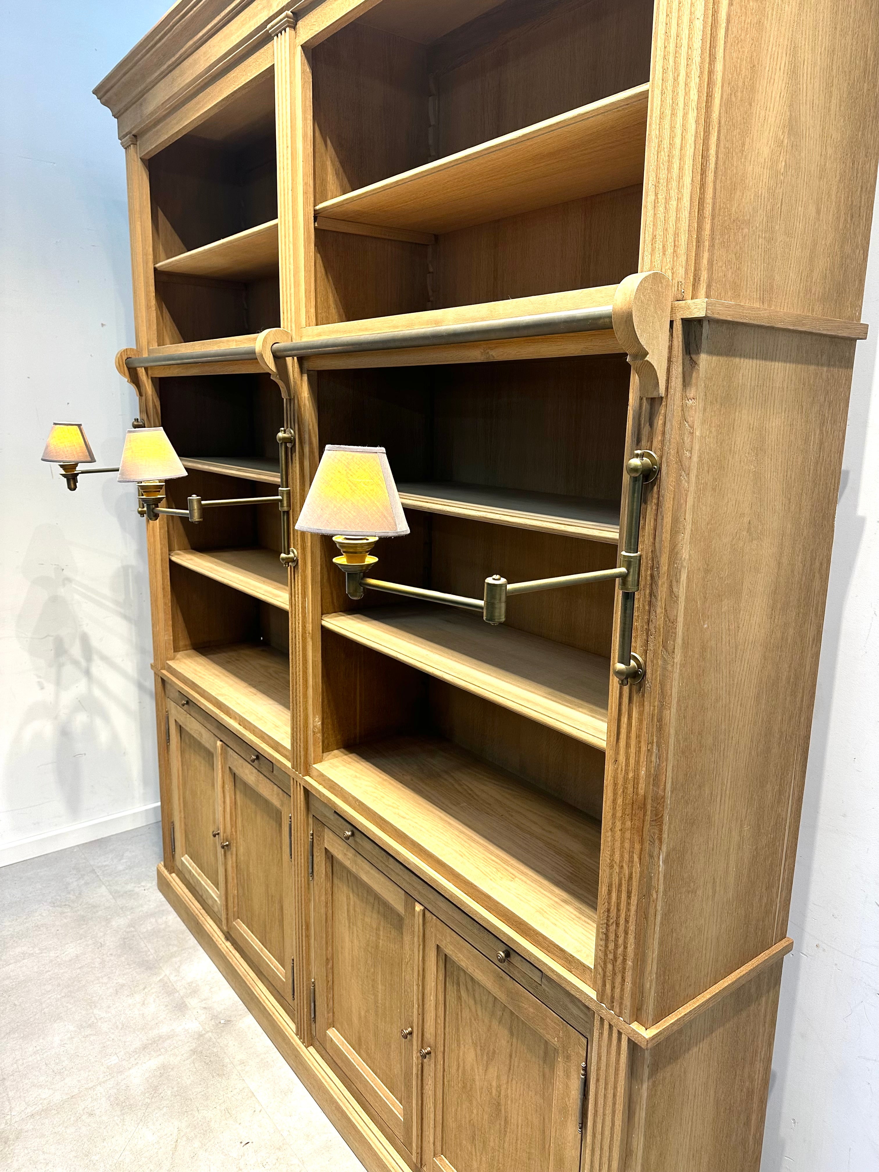 Large Oak Library Bookcase