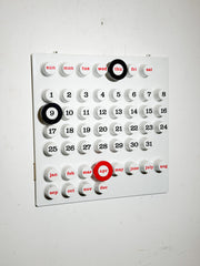 Rare Ring-A-Date Wall Calendar by Giorgio Della Beffa for Euroway, 1970s
