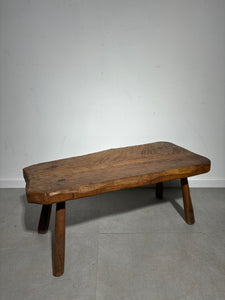 Brutalist solid oak coffeetable