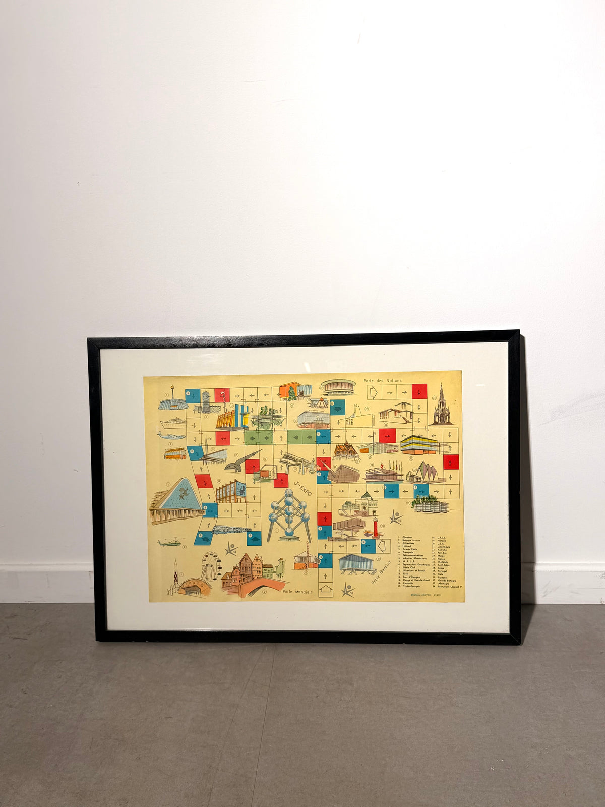 Original Expo 58 Brussels World’s Fair Illustrated Map