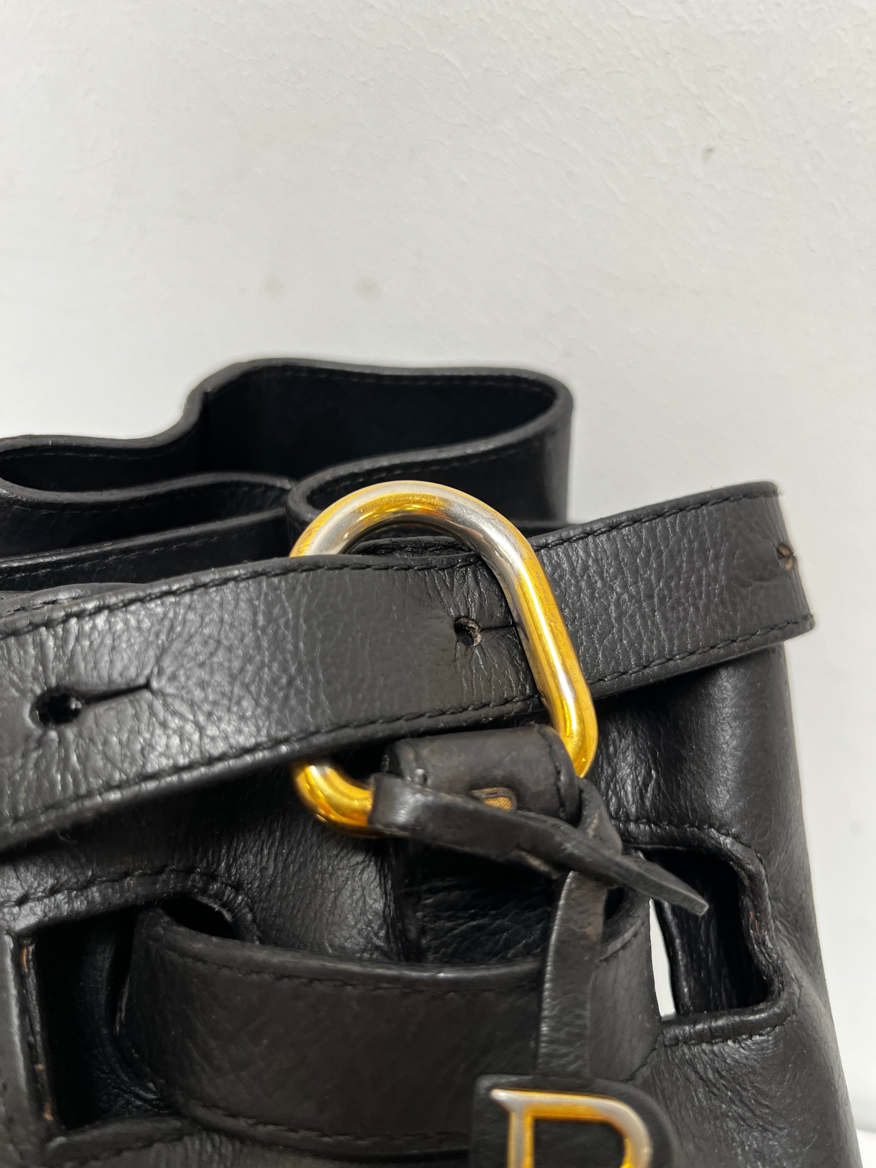 Sac trotteur catogan noir Delvaux