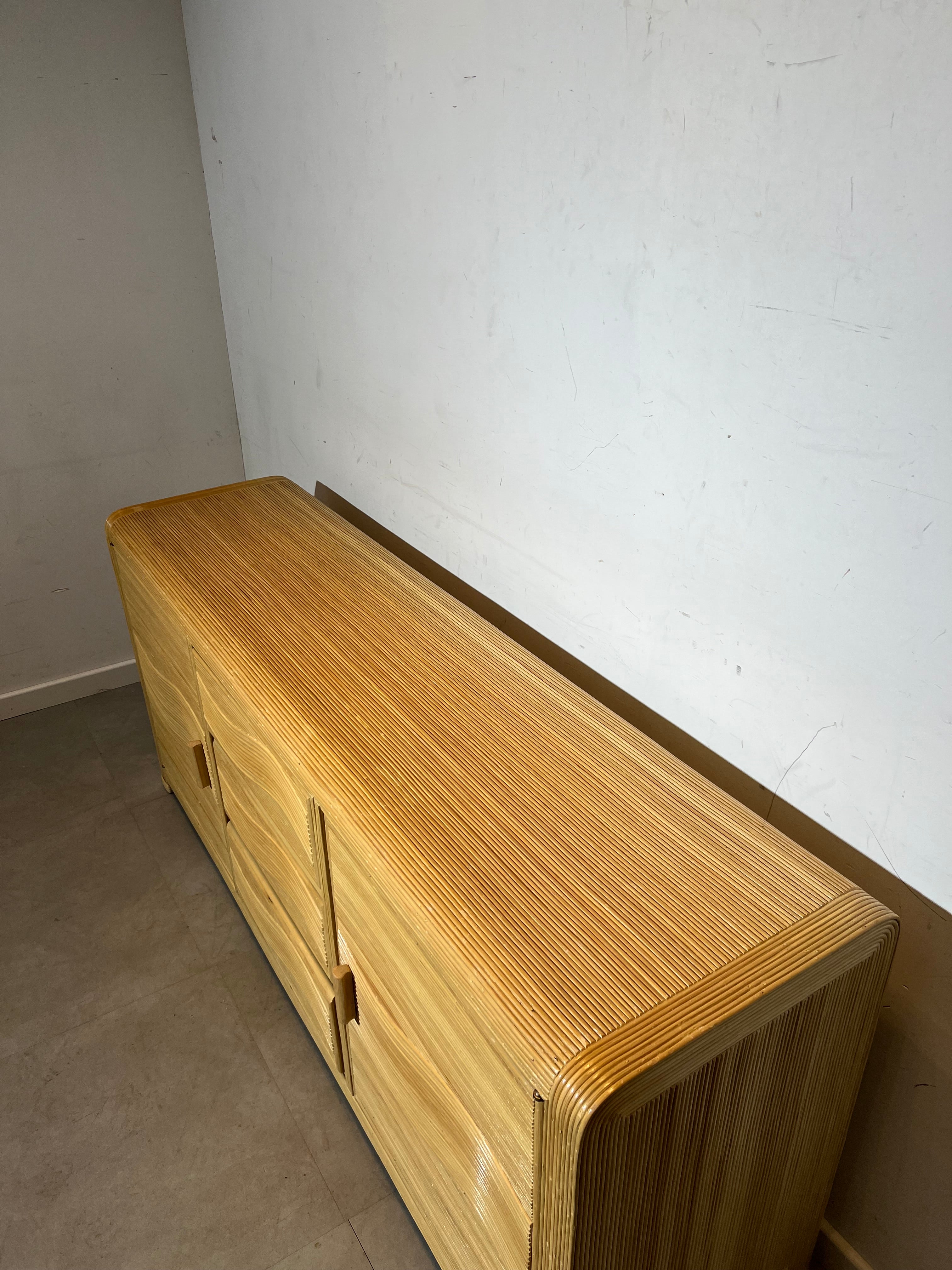 Vintage Bamboo Sideboard