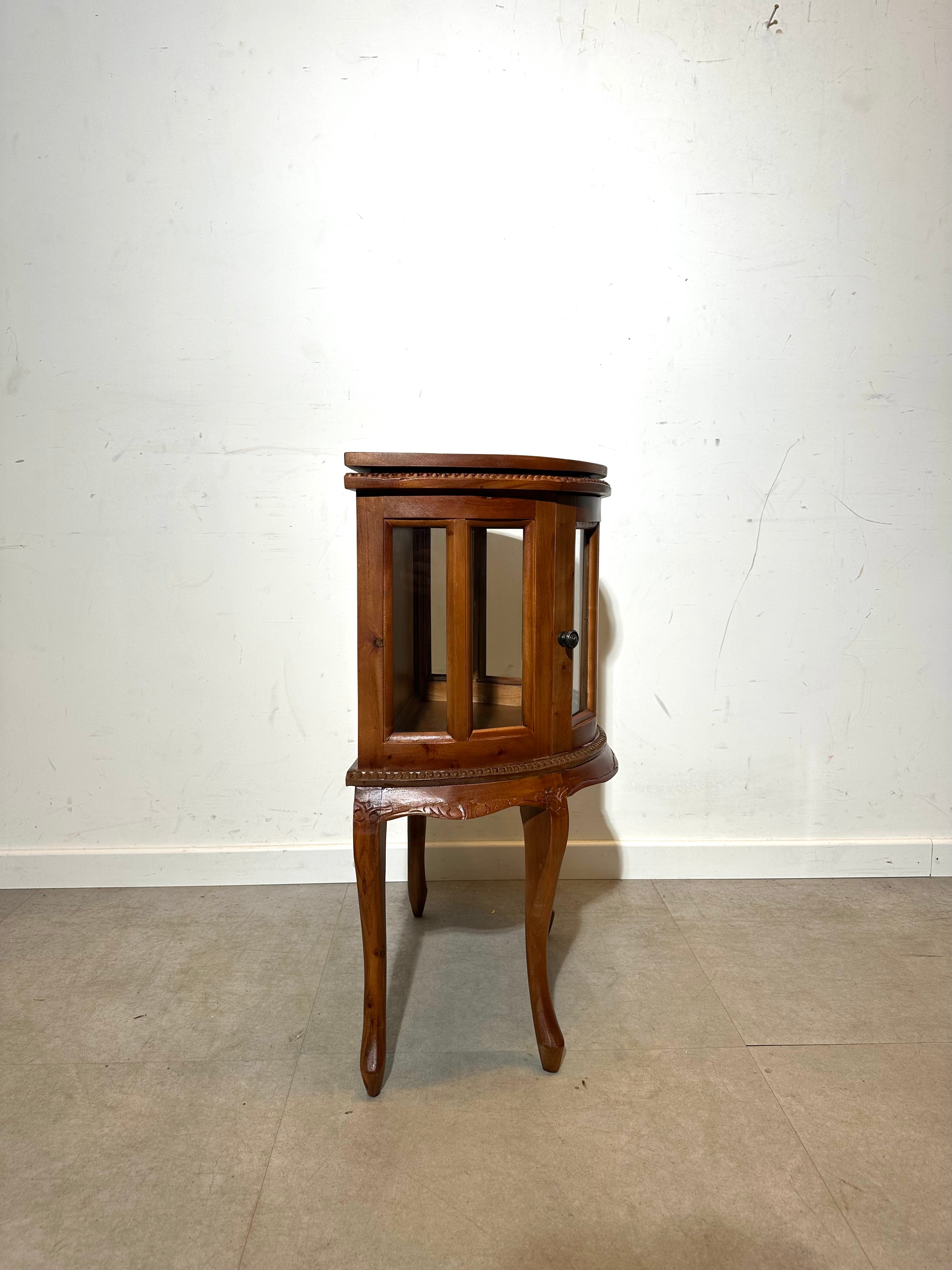 Meuble vintage avec plateau amovible en demi-lune