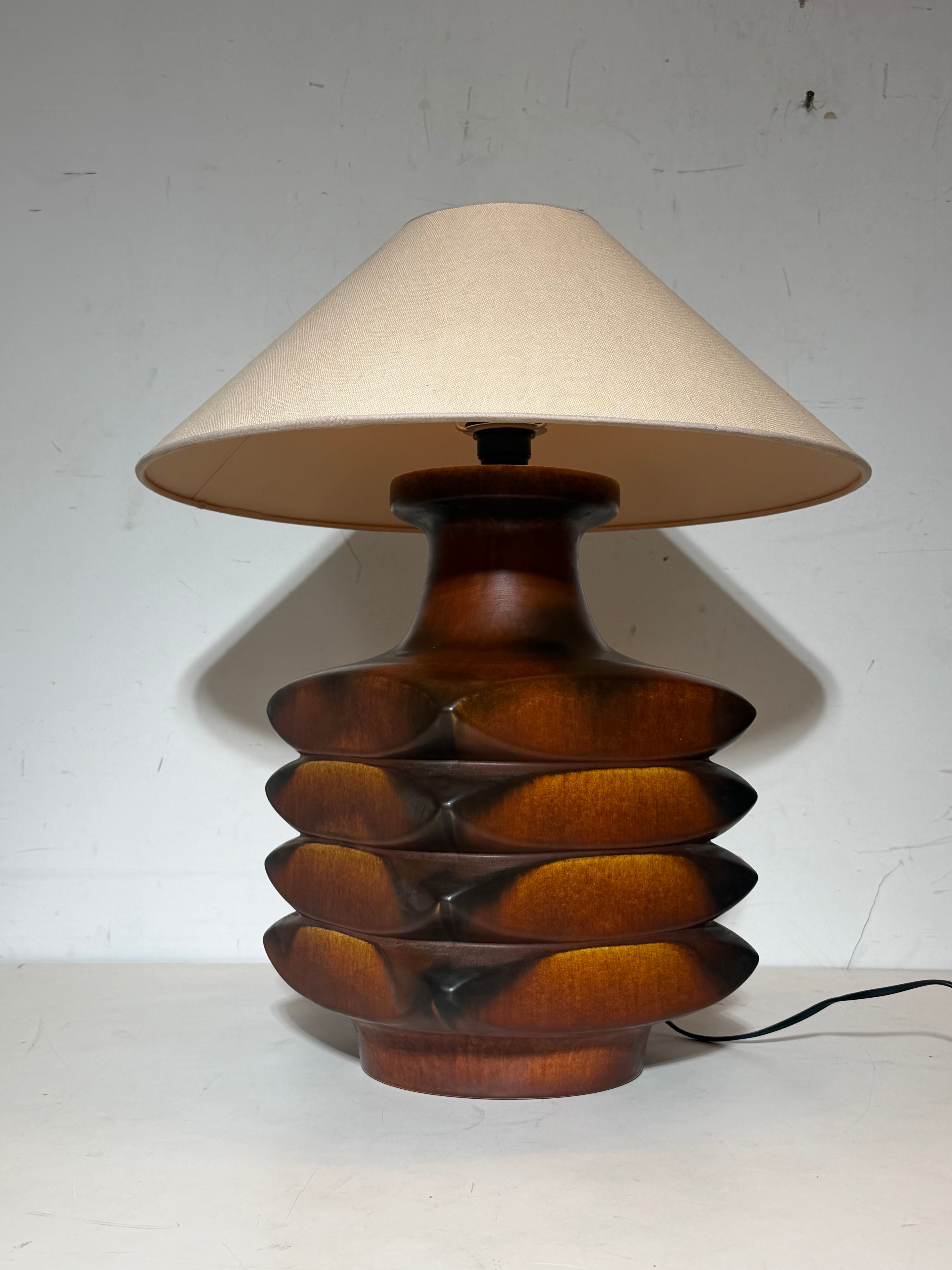 Vintage Ceramic Table Lamp by Cari Zalloni – Sculptural Design – 60 cm