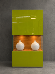 Hülsta Design Display Cabinet with Integrated Lighting – 110 x 45 x 210 cm