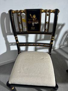 Oriental handpainted chair