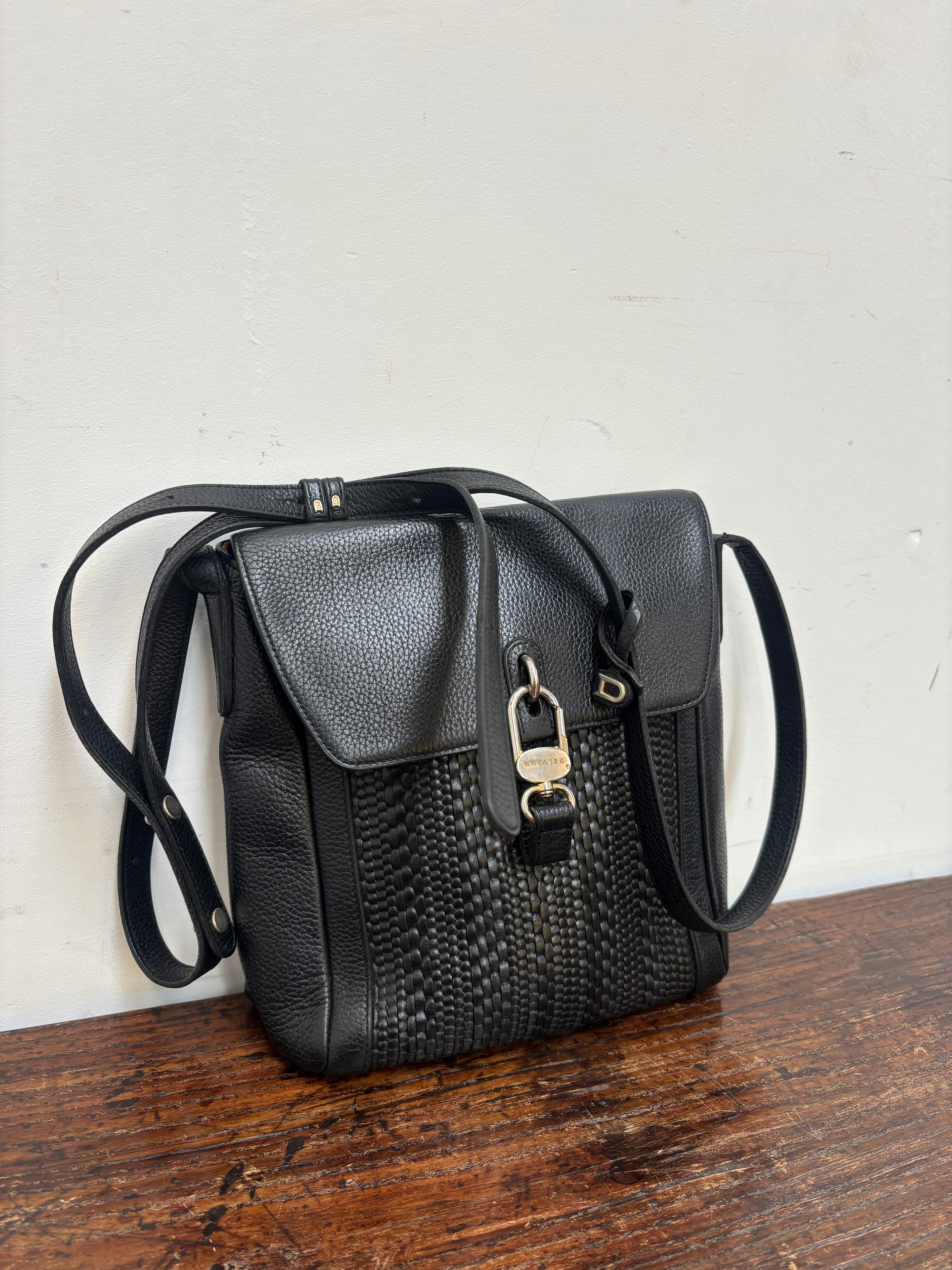 Delvaux « Rubis » Toile de cuire