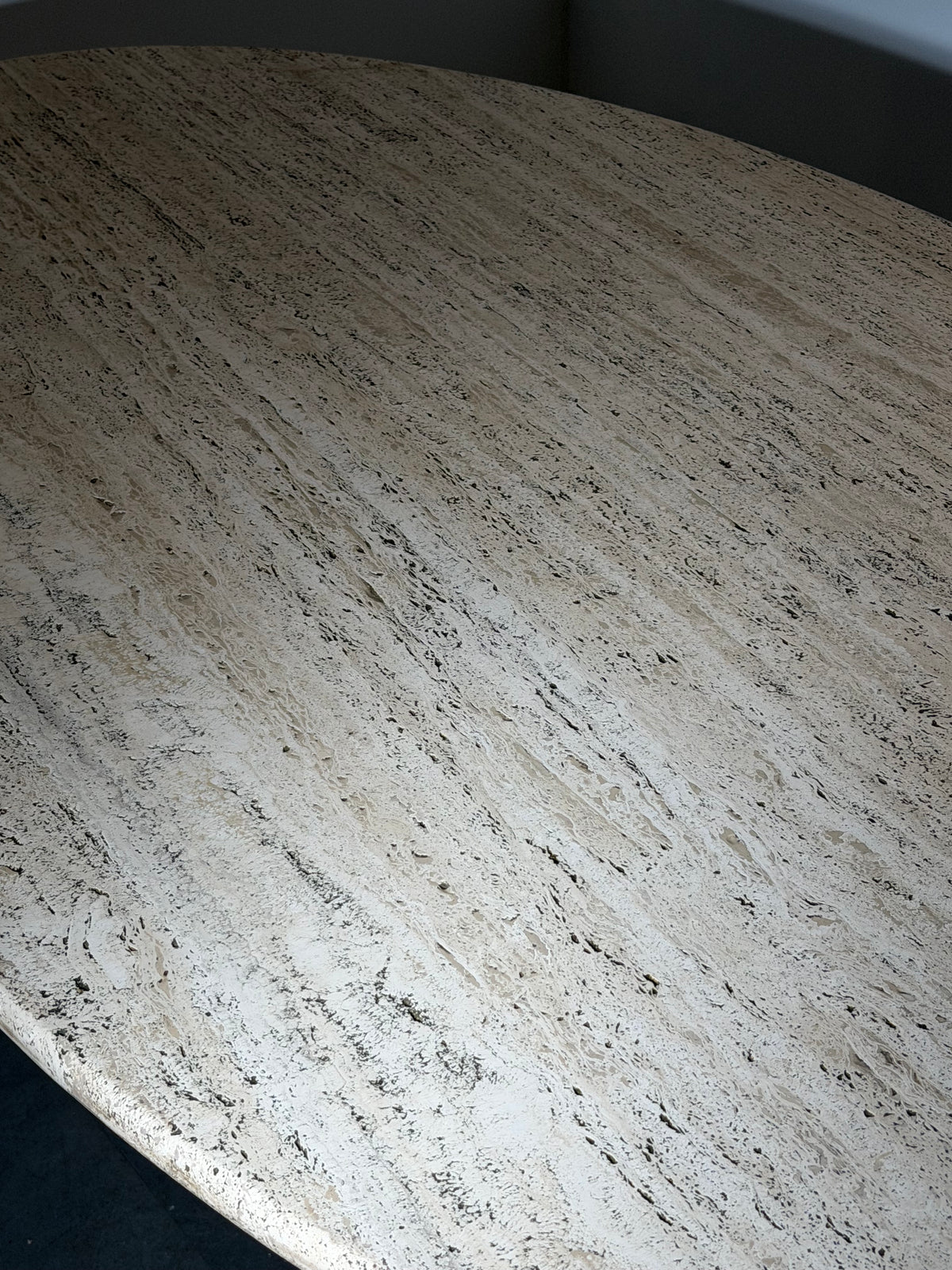Italian 1970’s Travertine Dining Table for Skipper, Attributed to Angelo Mangiarotti