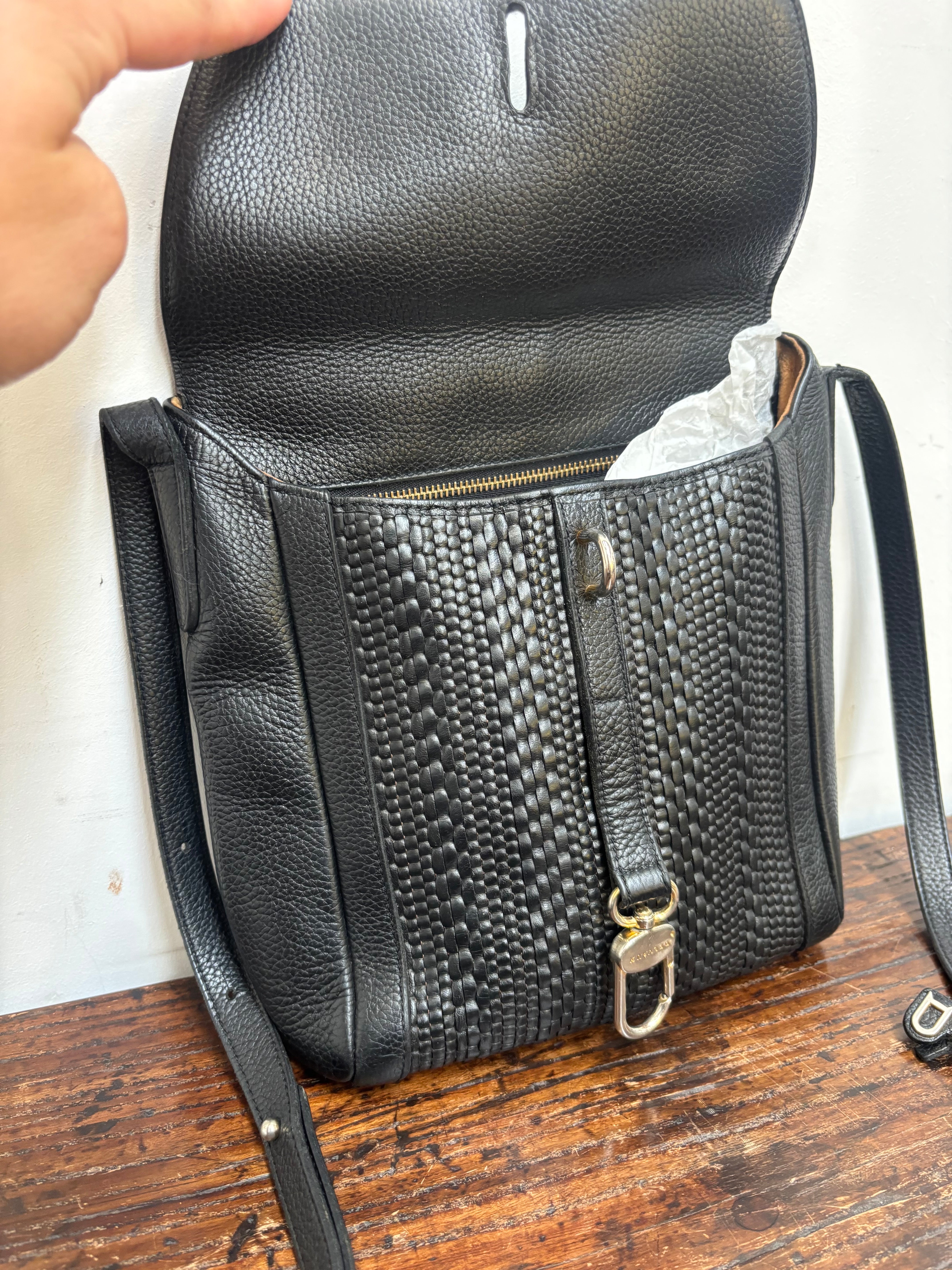 Delvaux « Rubis » Toile de cuire