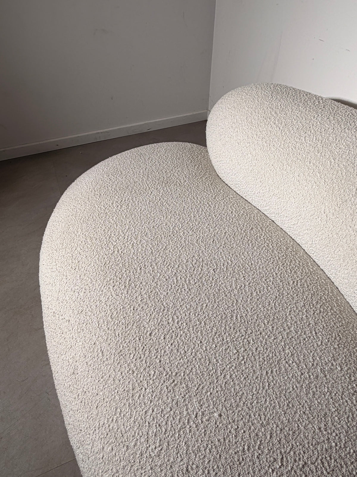Organic Bouclé Loveseat
