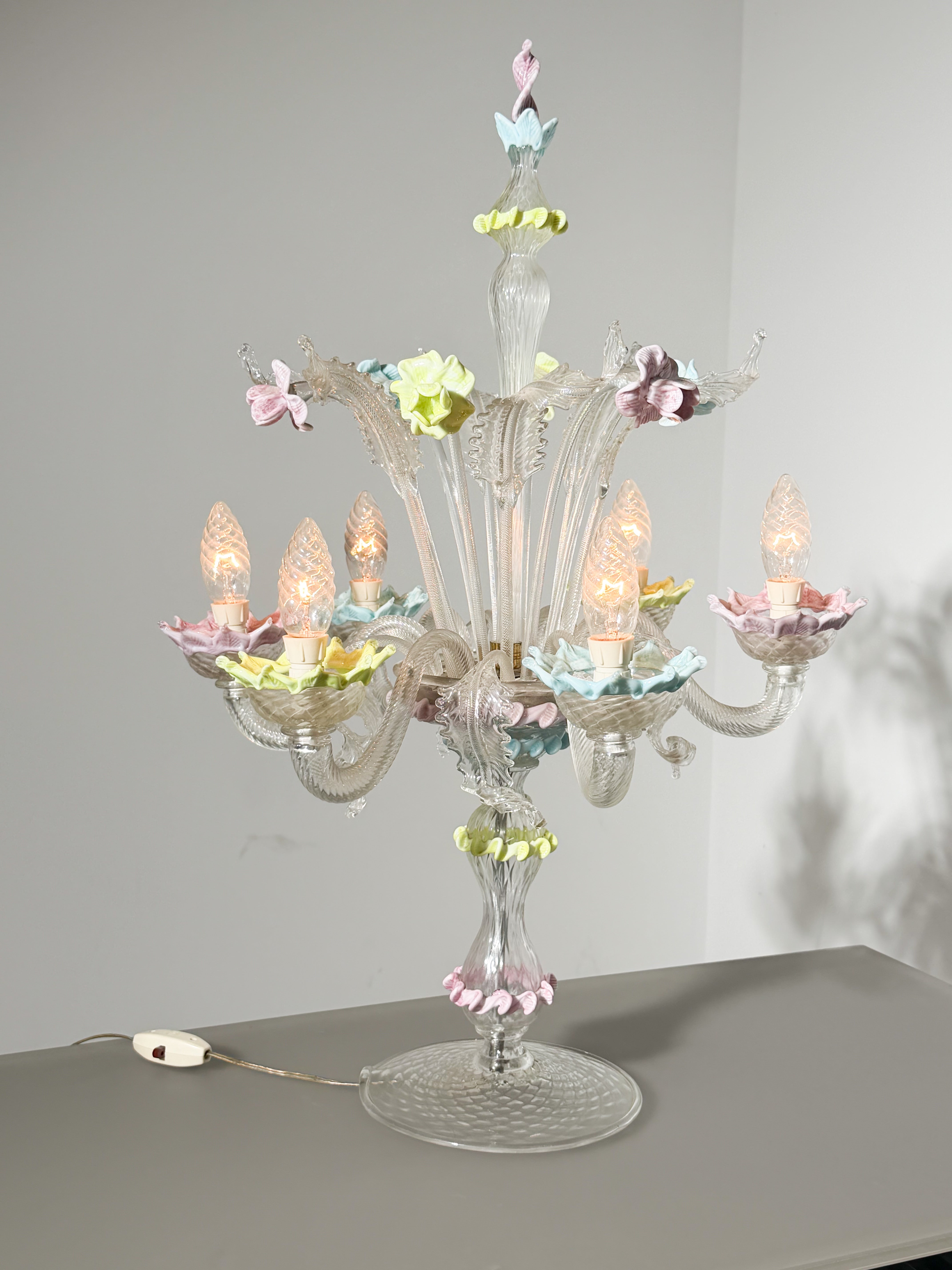 Murano Leaf Table Lamp