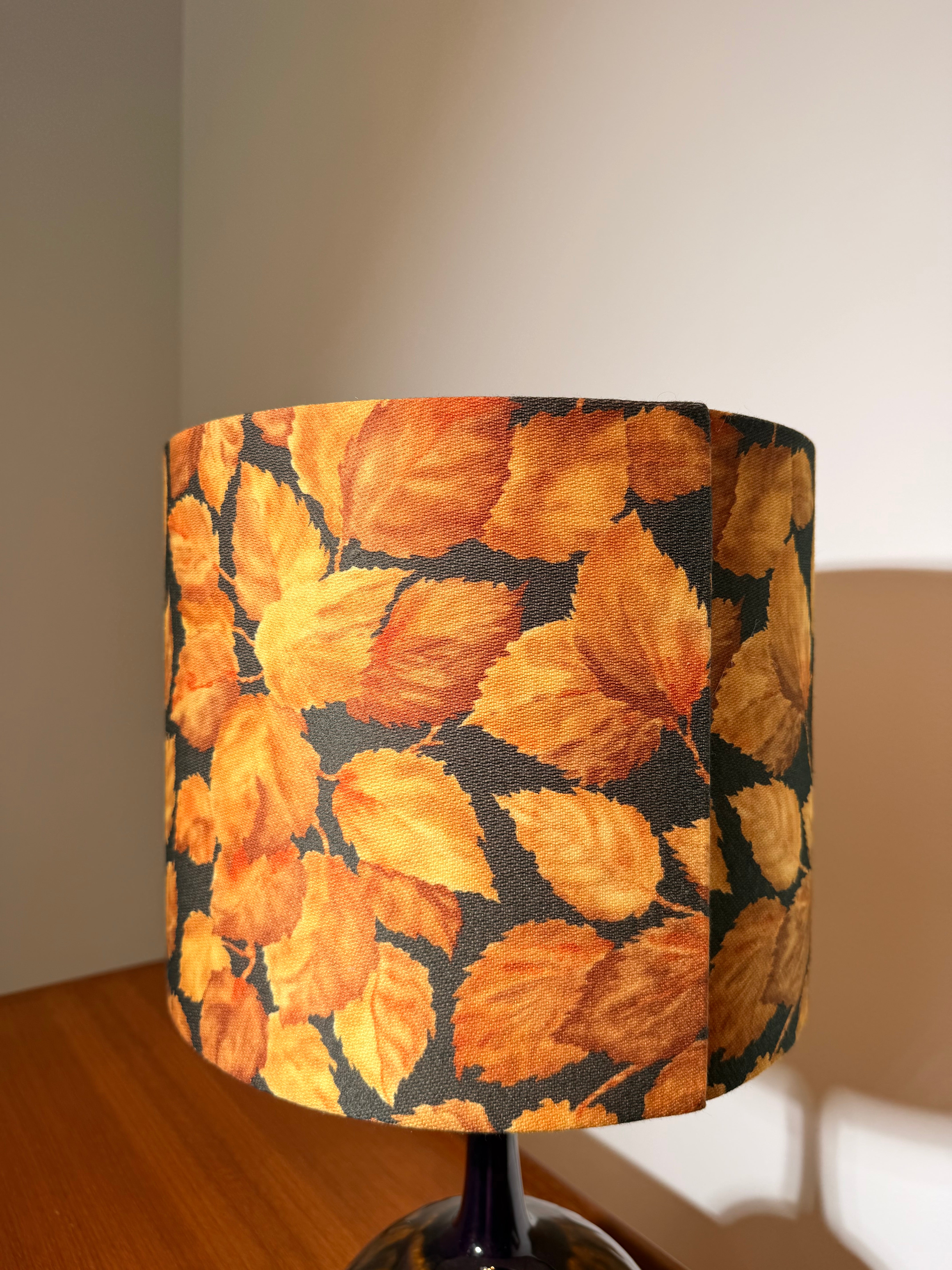 Rosenthal Studio-Line Vintage Table Lamp with Original Autumn Leaf Shade