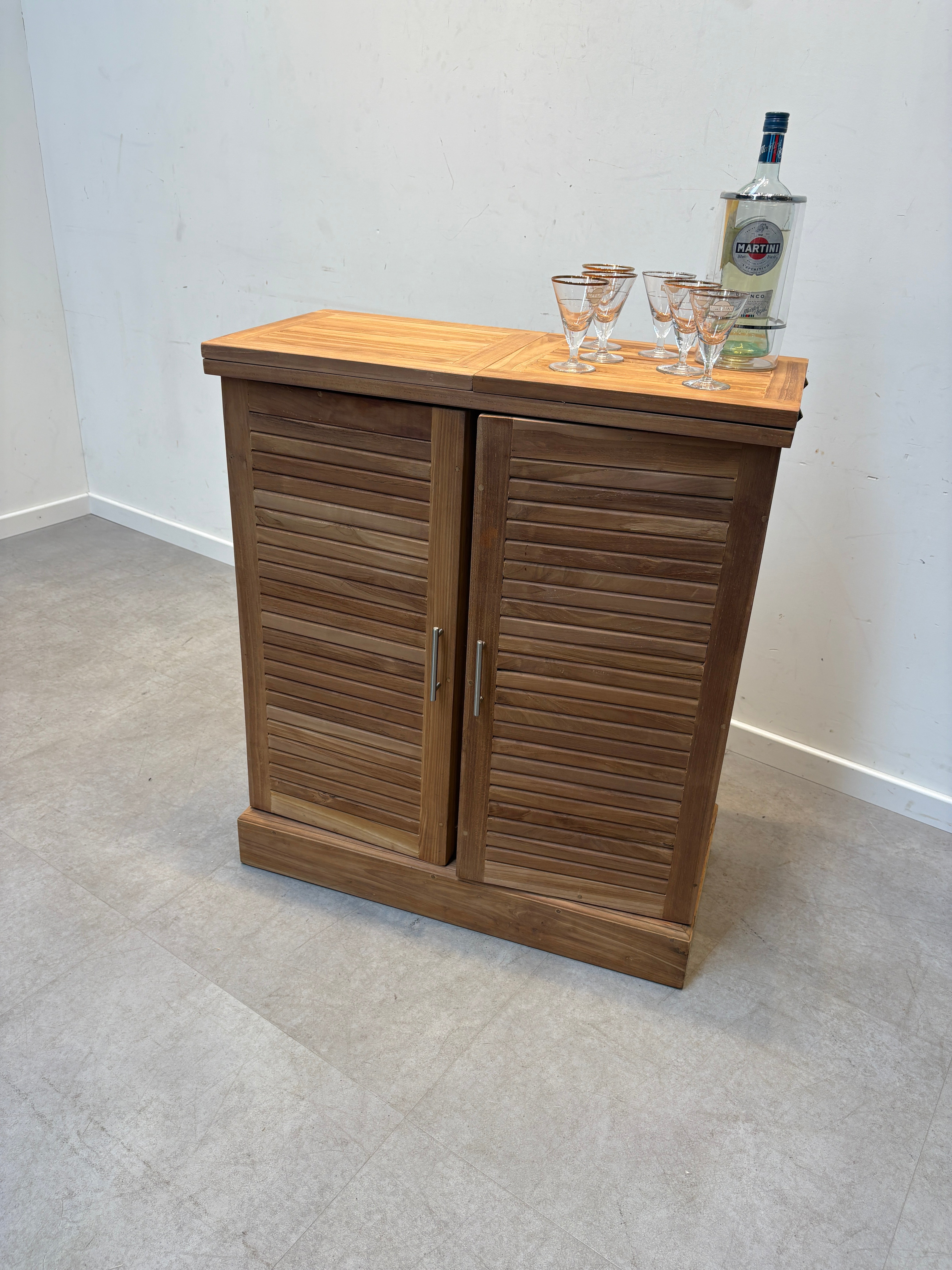 Bar d'extérieur pliable en teck