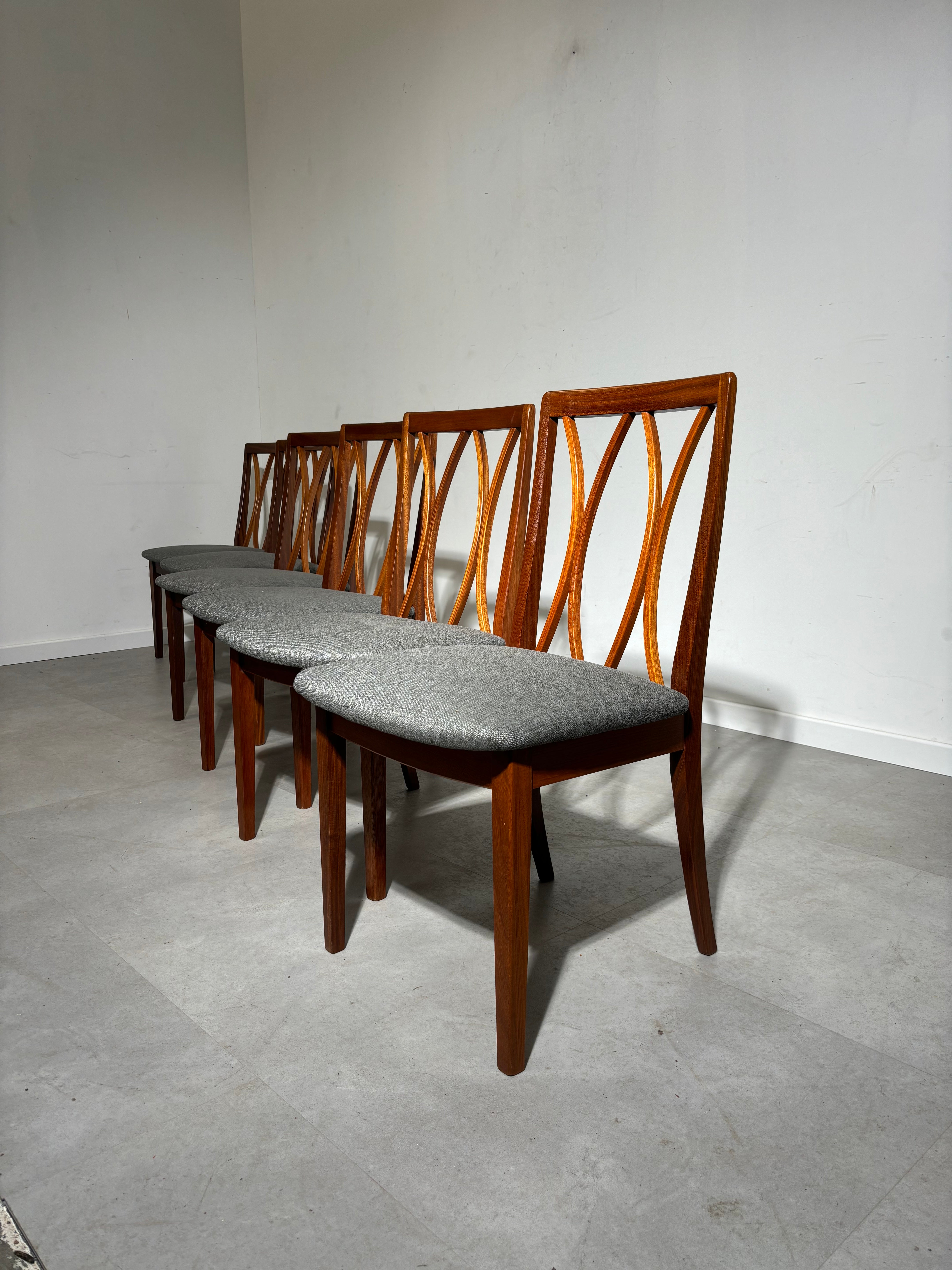 Ensemble de six chaises de salle à manger G-Plan