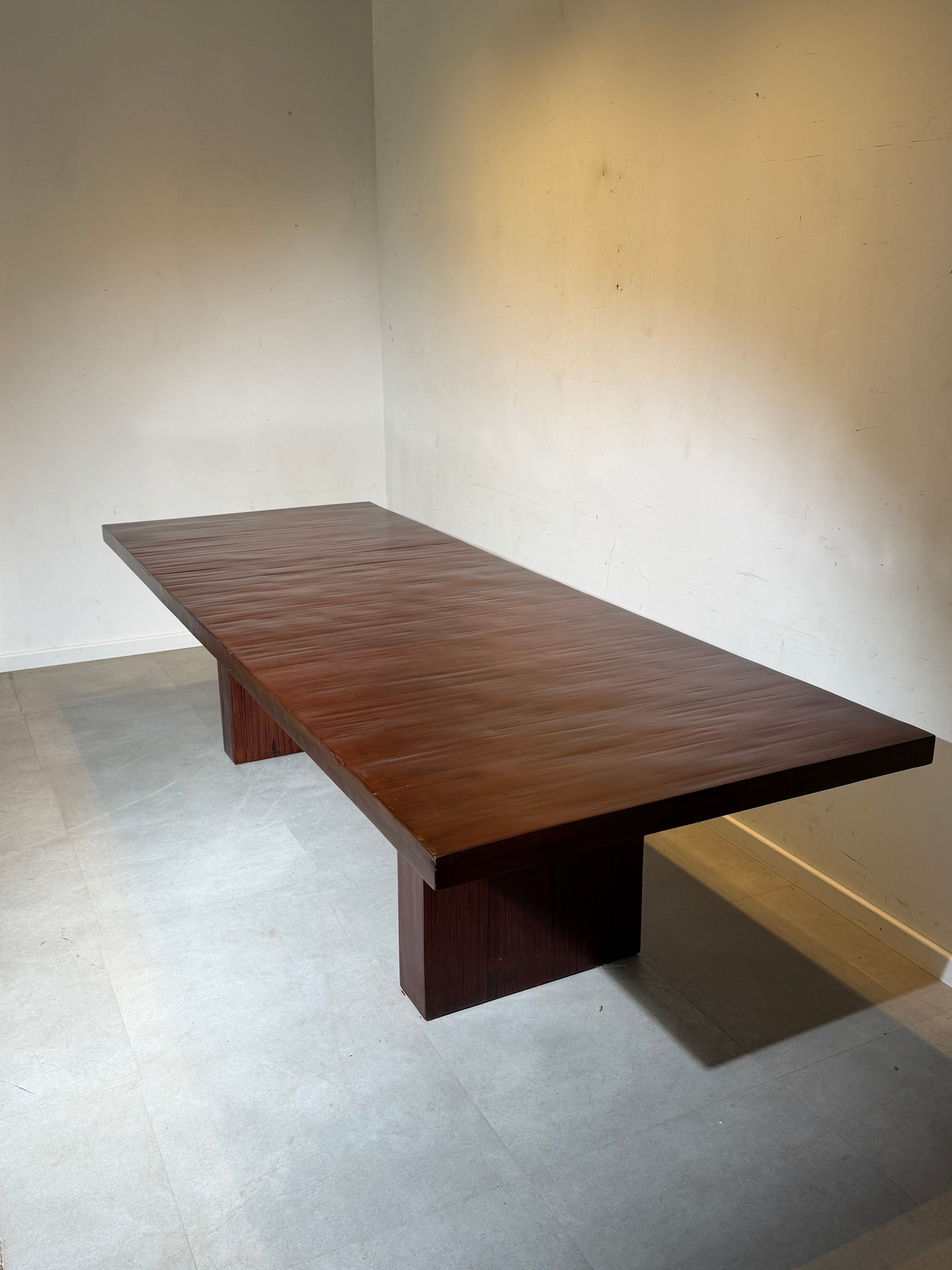 Structural XL Bamboo Dining Table – 300 cm