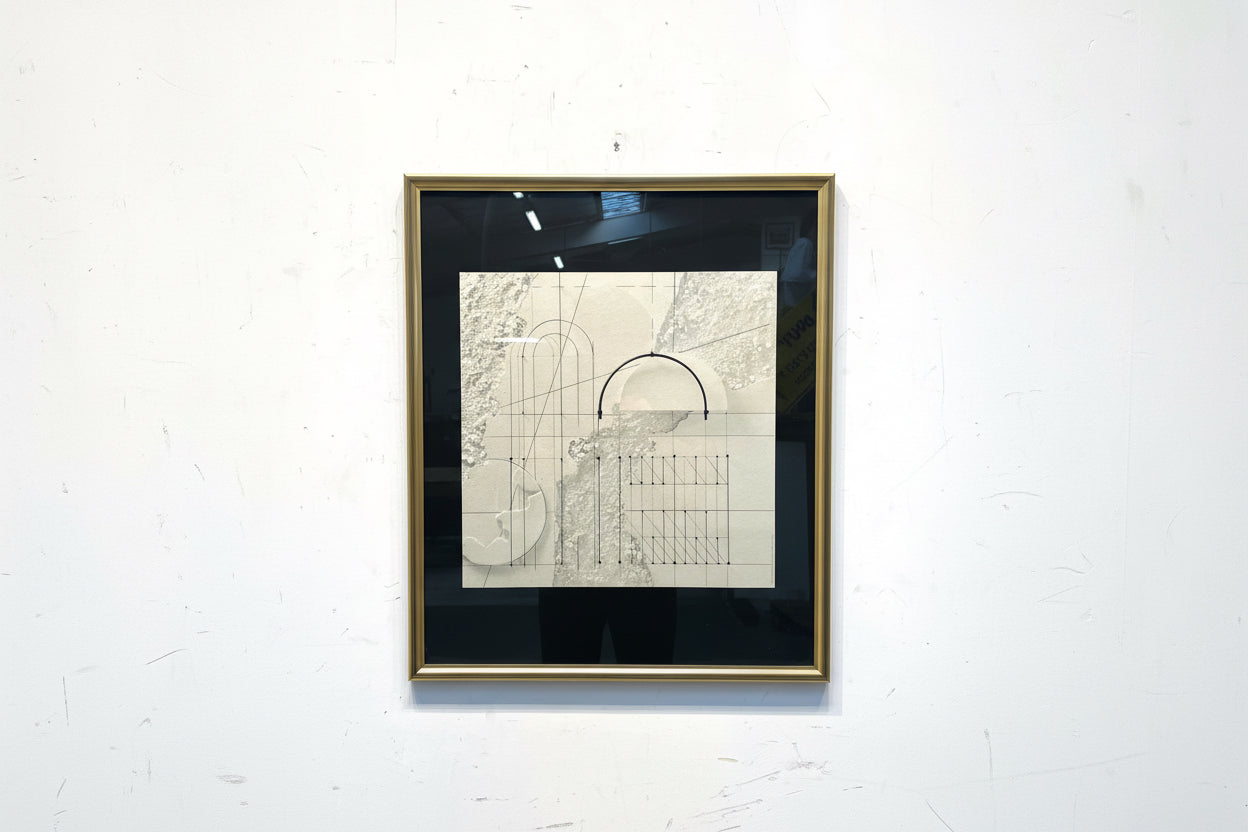 Walter Valentini Art Print – Architectural Geometry Composition