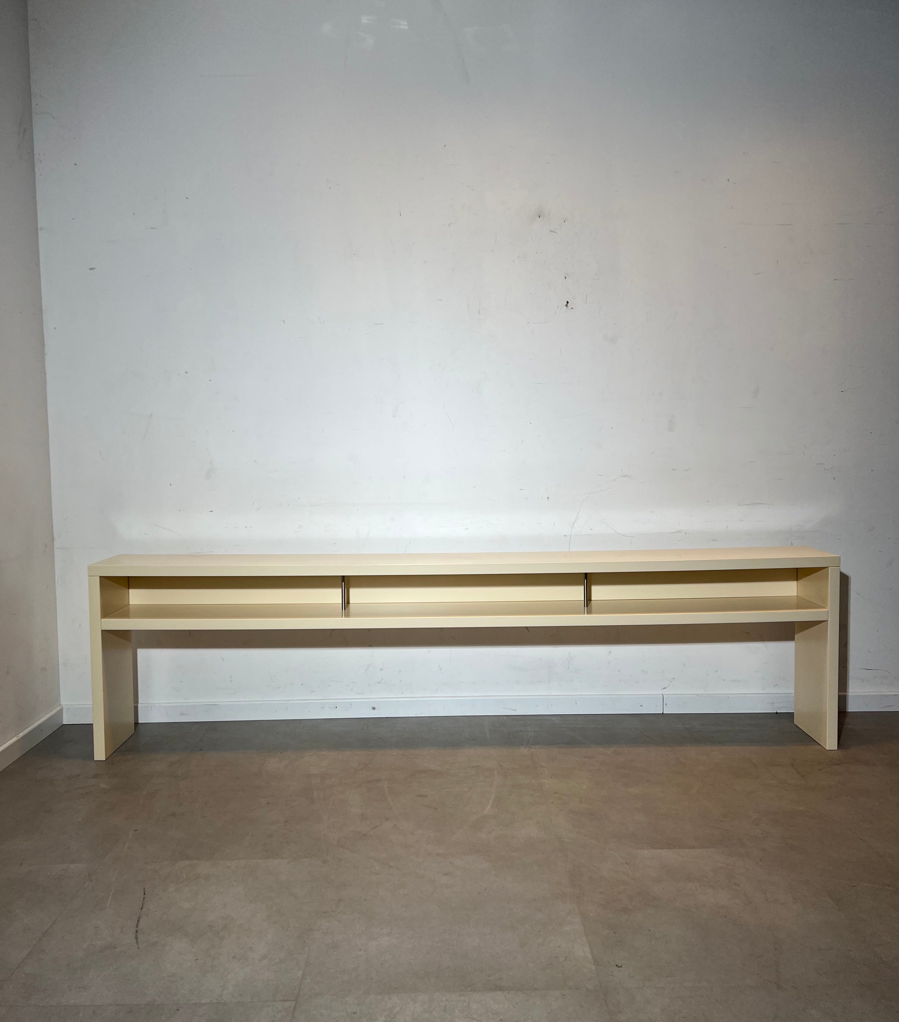 Minimalist Cream Console Table