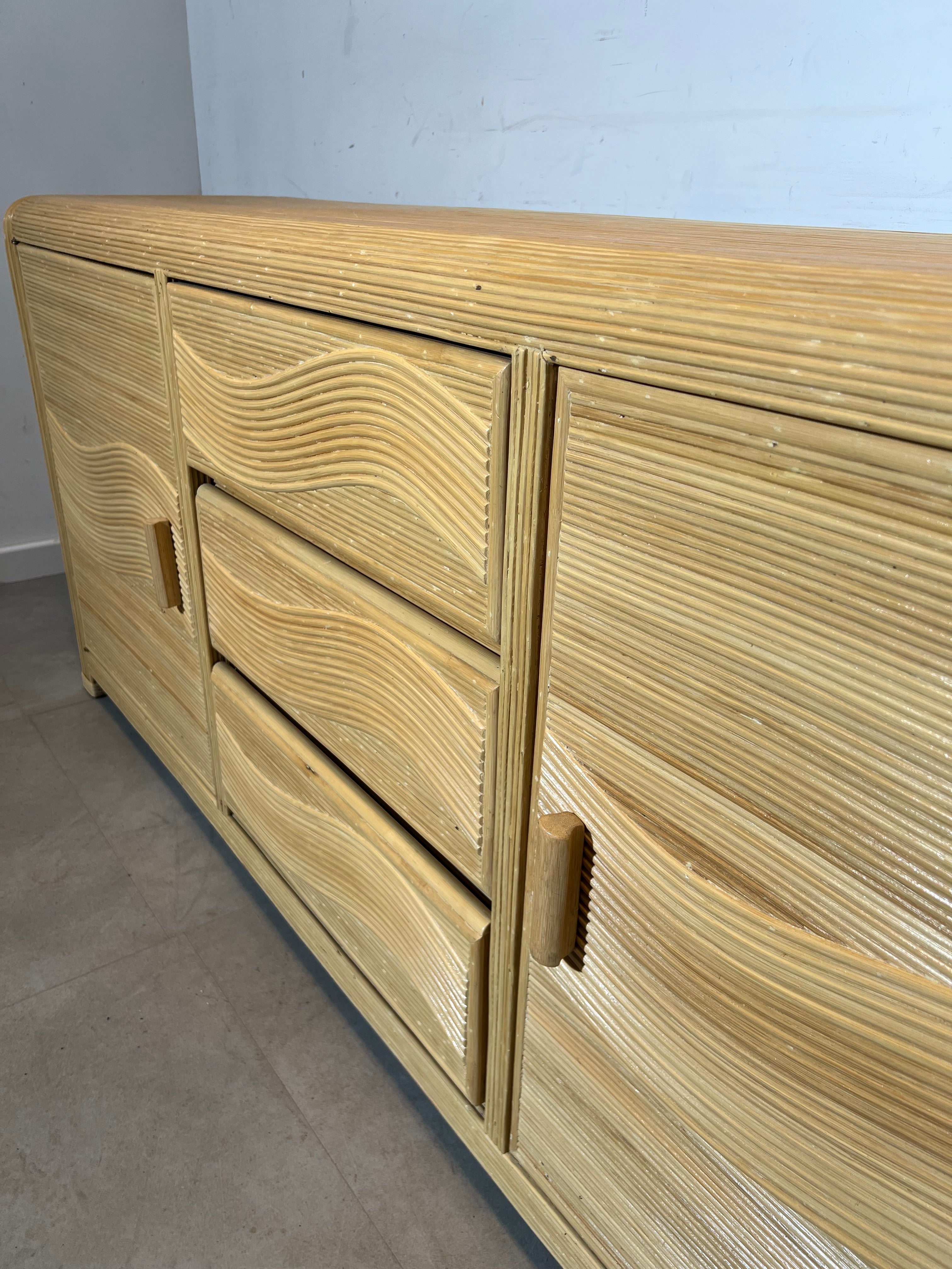 Vintage Bamboo Sideboard