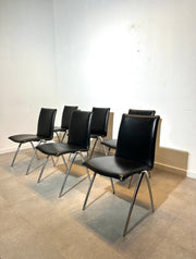 Ensemble de 6 chaises de salle à manger Leolux « Natello »