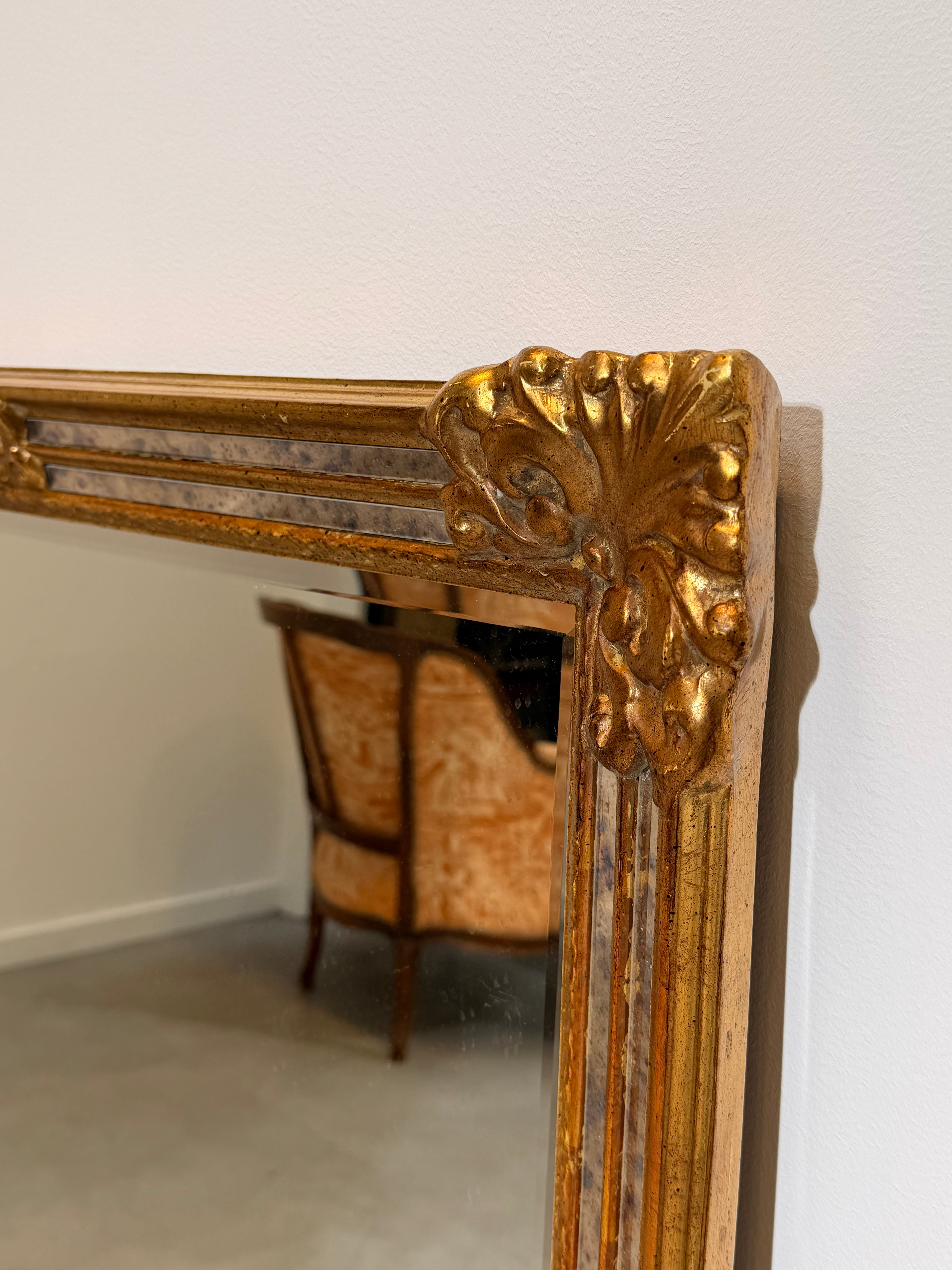 Vintage Deknudt Gilded Wall Mirror