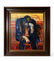 J. Grandjean “De Denker” – Expressive Oil Painting