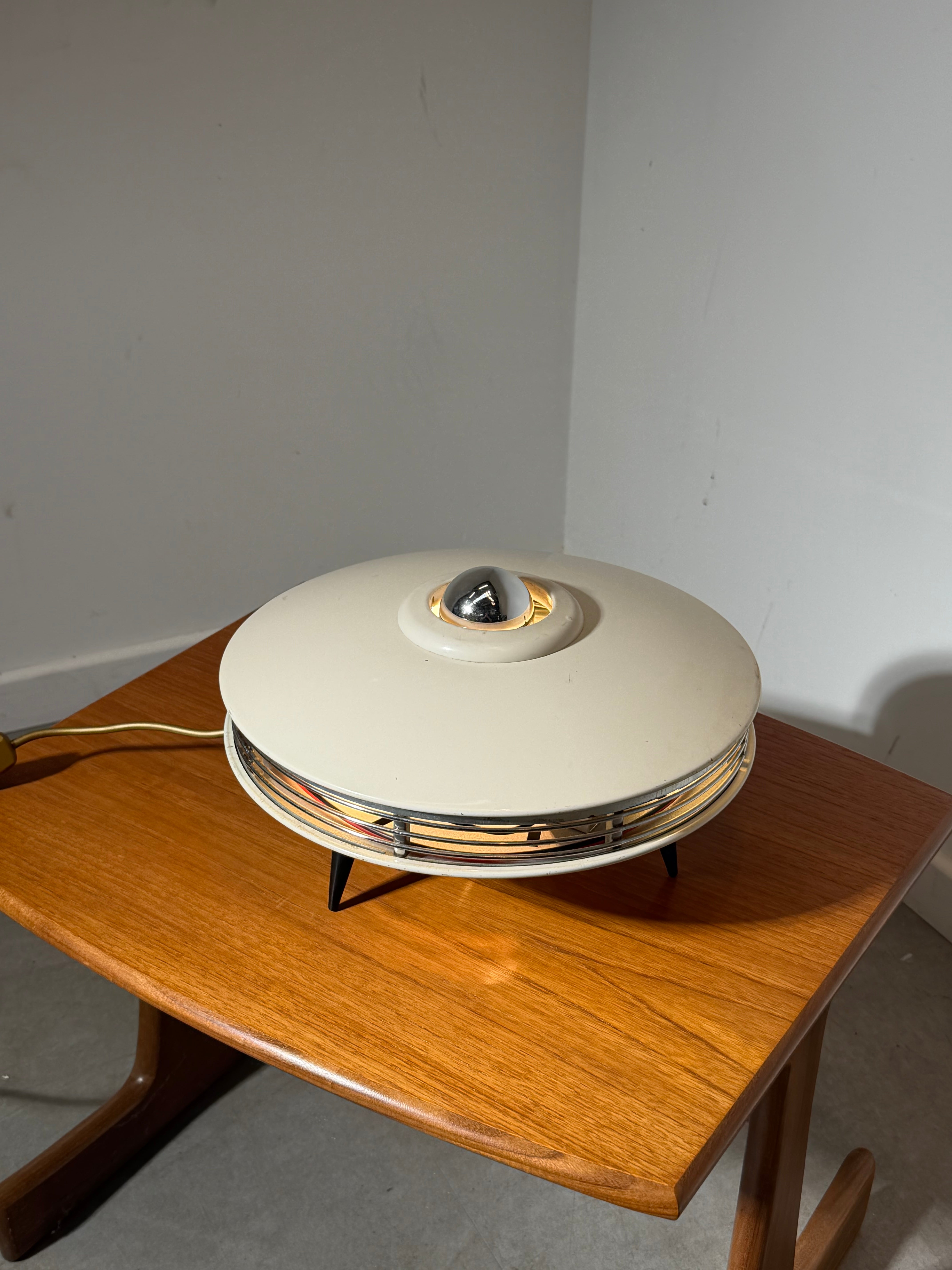 Vintage Space Age UFO Table Lamp