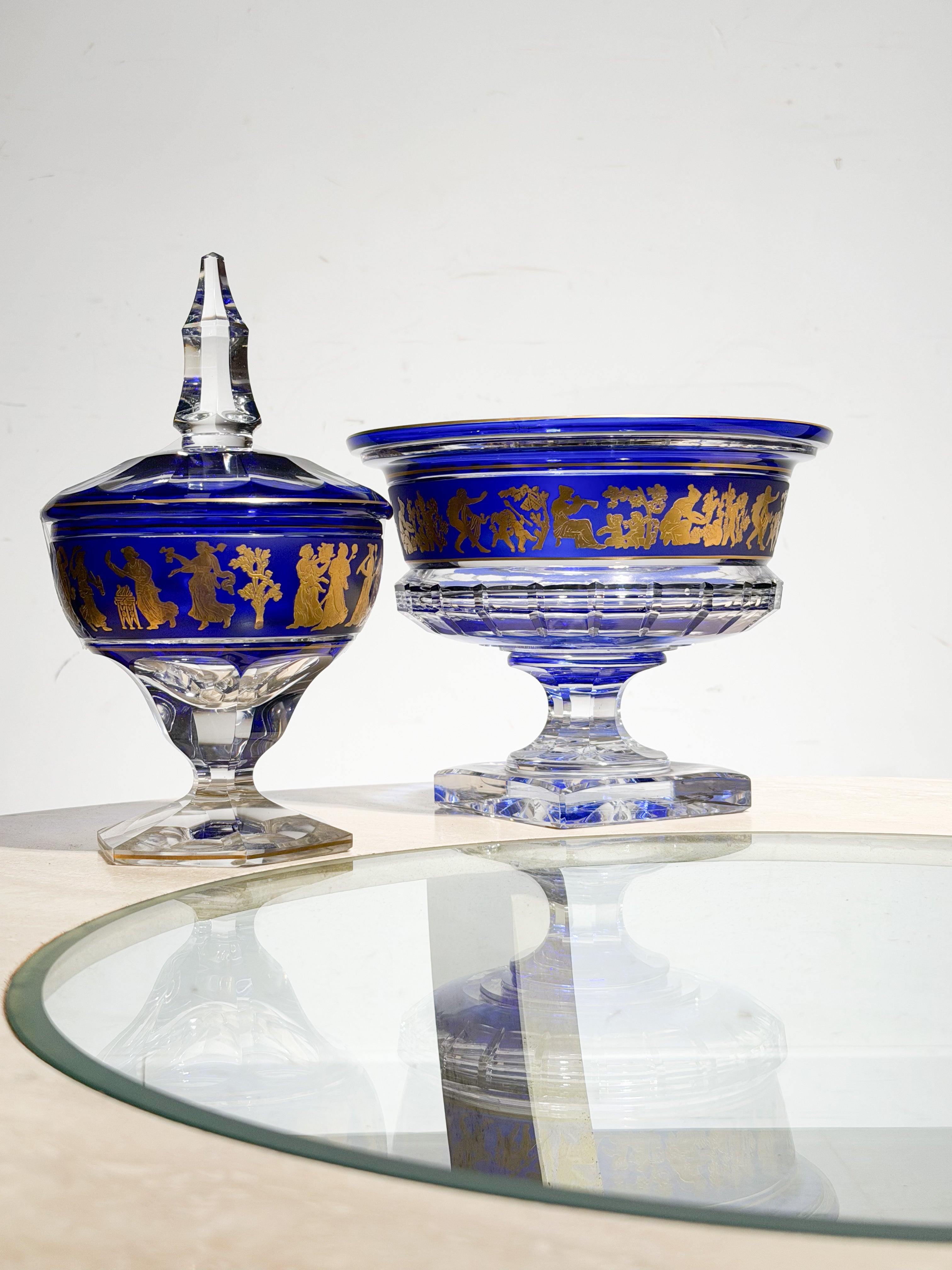 Val Saint Lambert Coupe “Danse de Flore” in Crystal