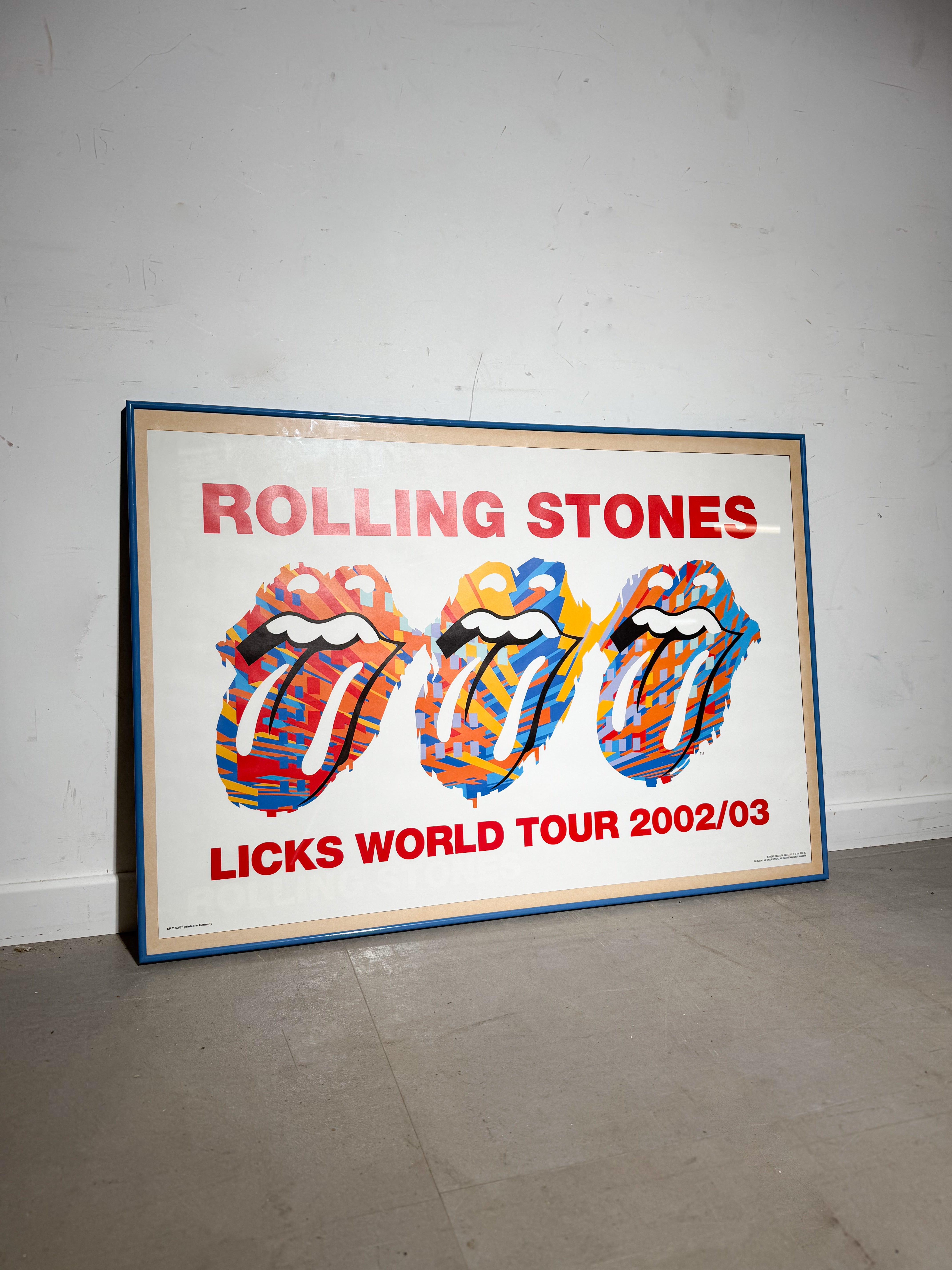 The Rolling Stones – Licks World Tour 2002/03 – Framed Poster